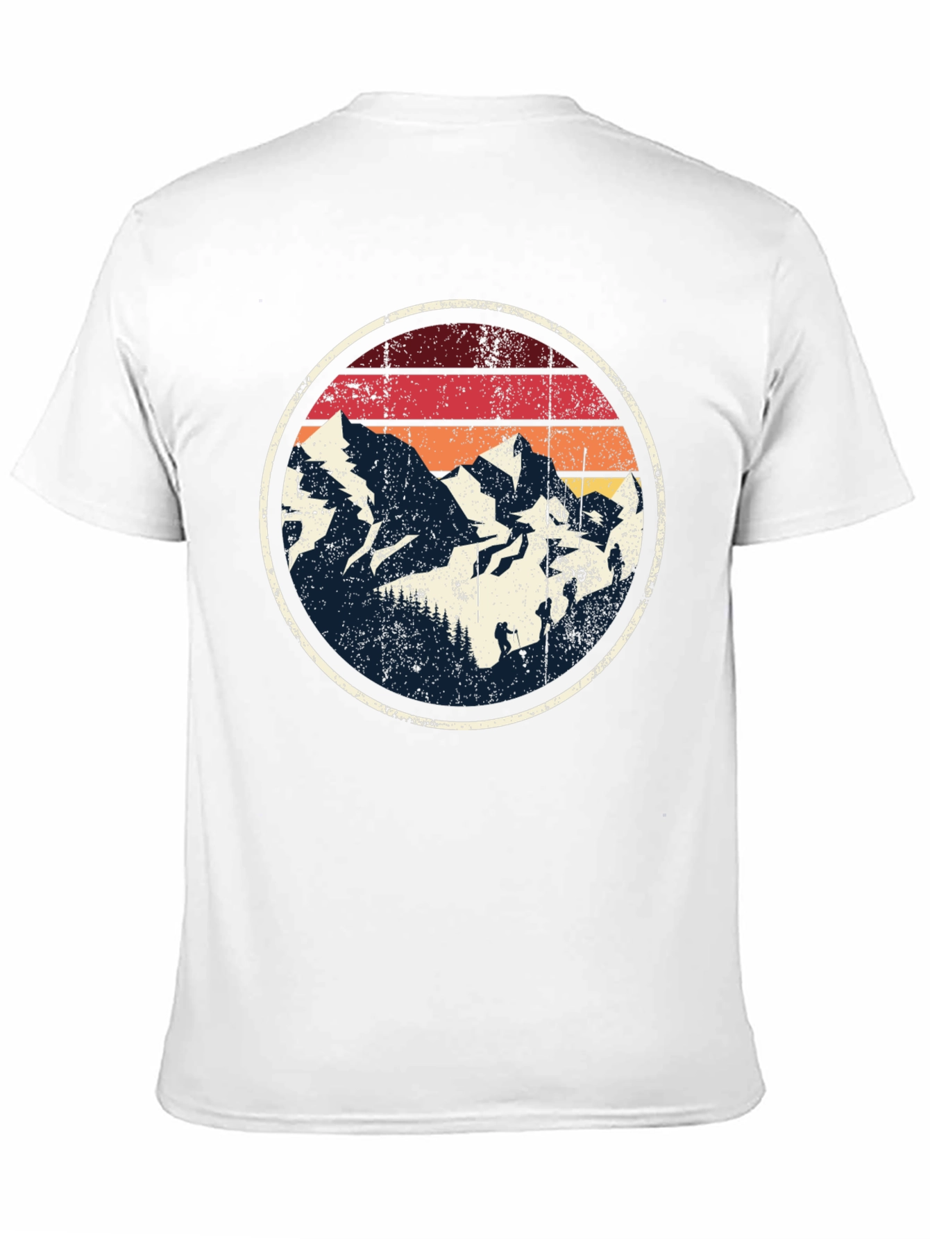 Retro Mountain Graphic Tee - Black