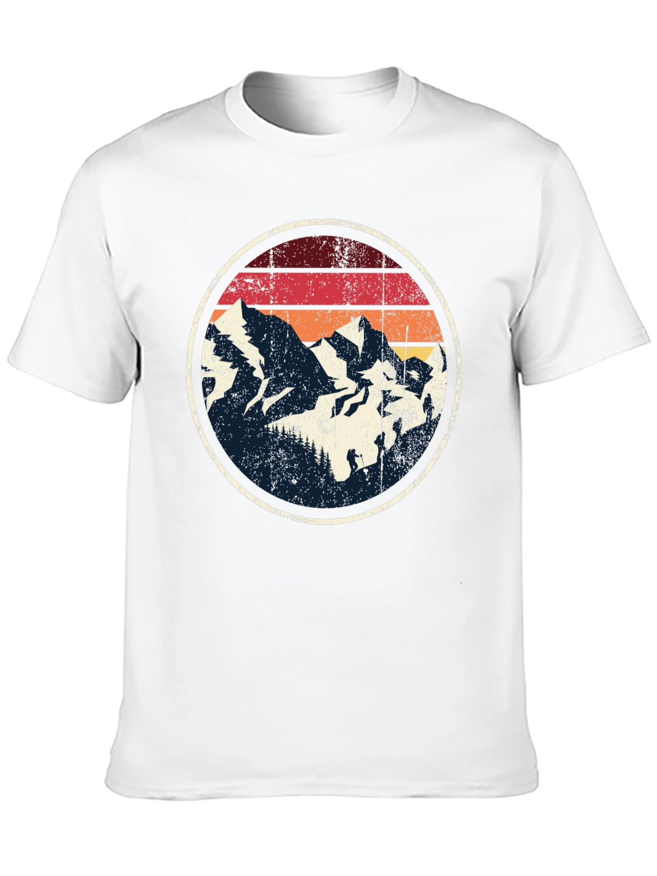 Retro Mountain Graphic Tee - Black