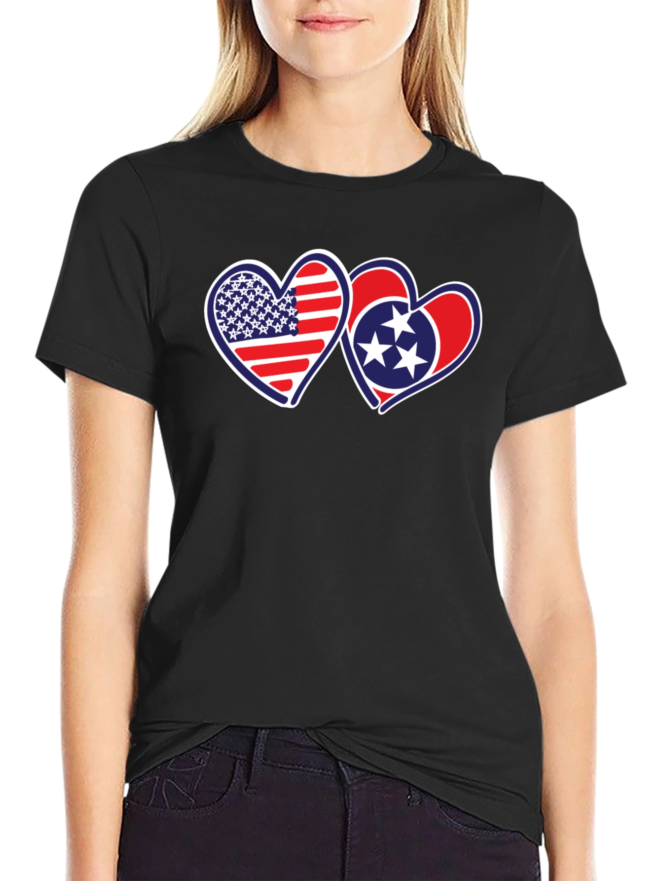 USA & TN Hearts Graphic Tee