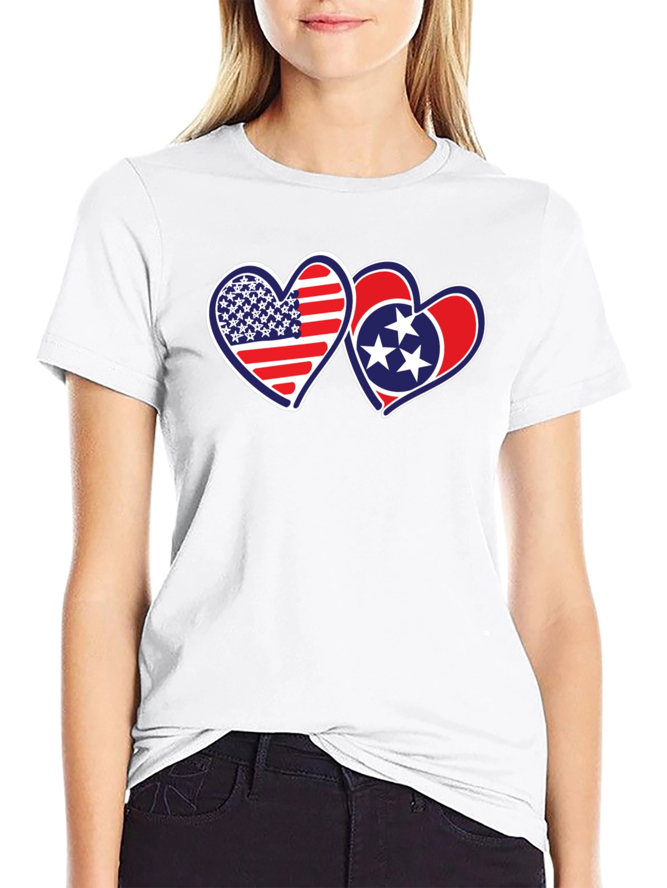 USA & TN Hearts Graphic Tee