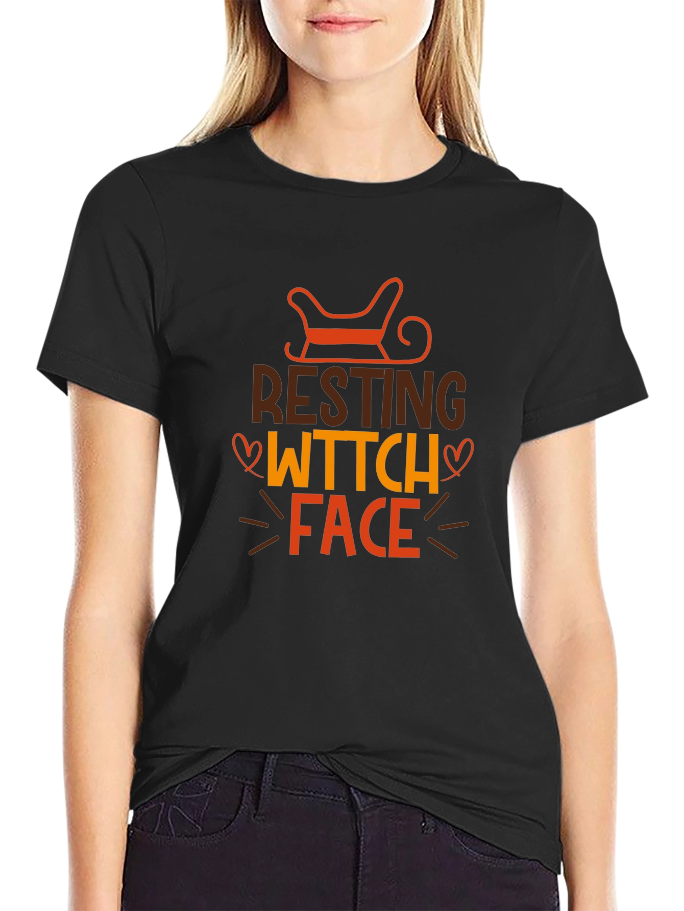 Resting Witch Face Graphic Tee