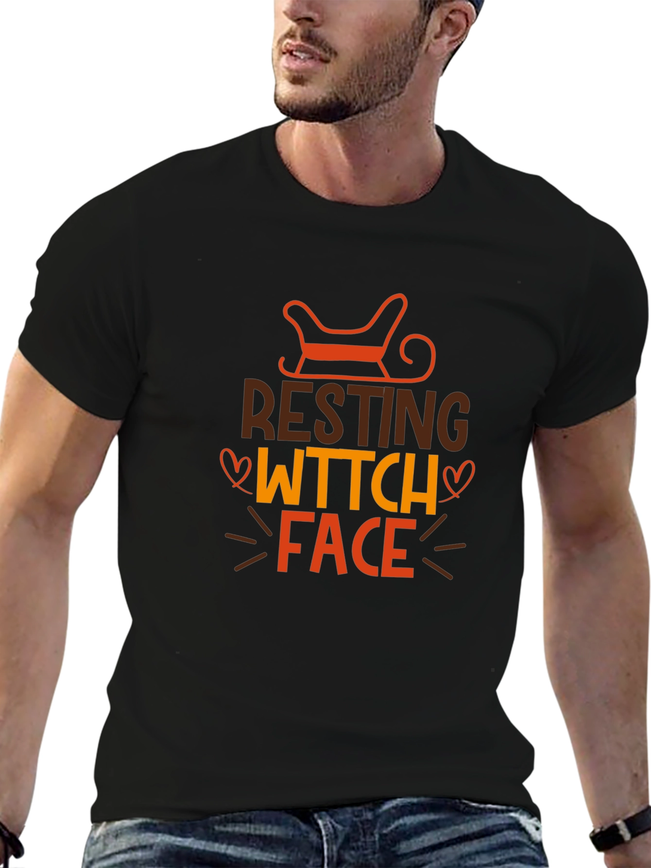 Resting Witch Face Graphic Tee