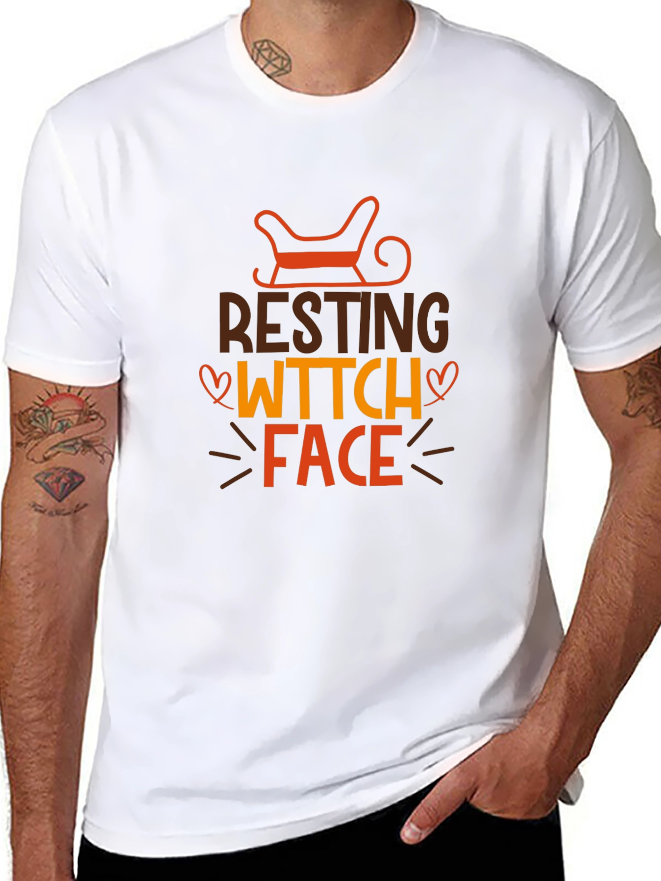 Resting Witch Face Graphic Tee