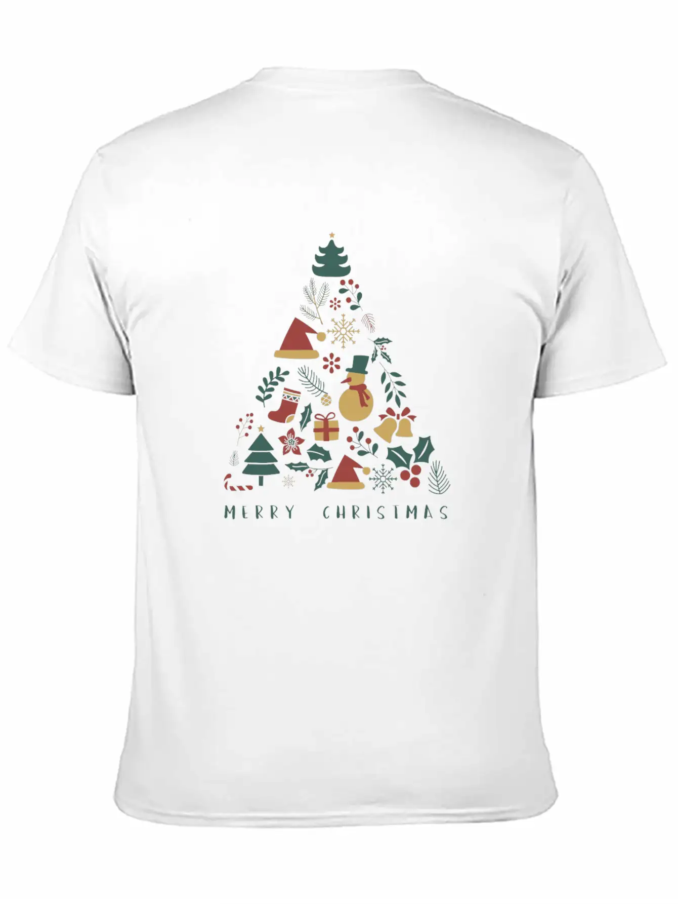 Xmas Tree Lightweight Cotton T-Shirt – Daily Comfort Graphic Shirt