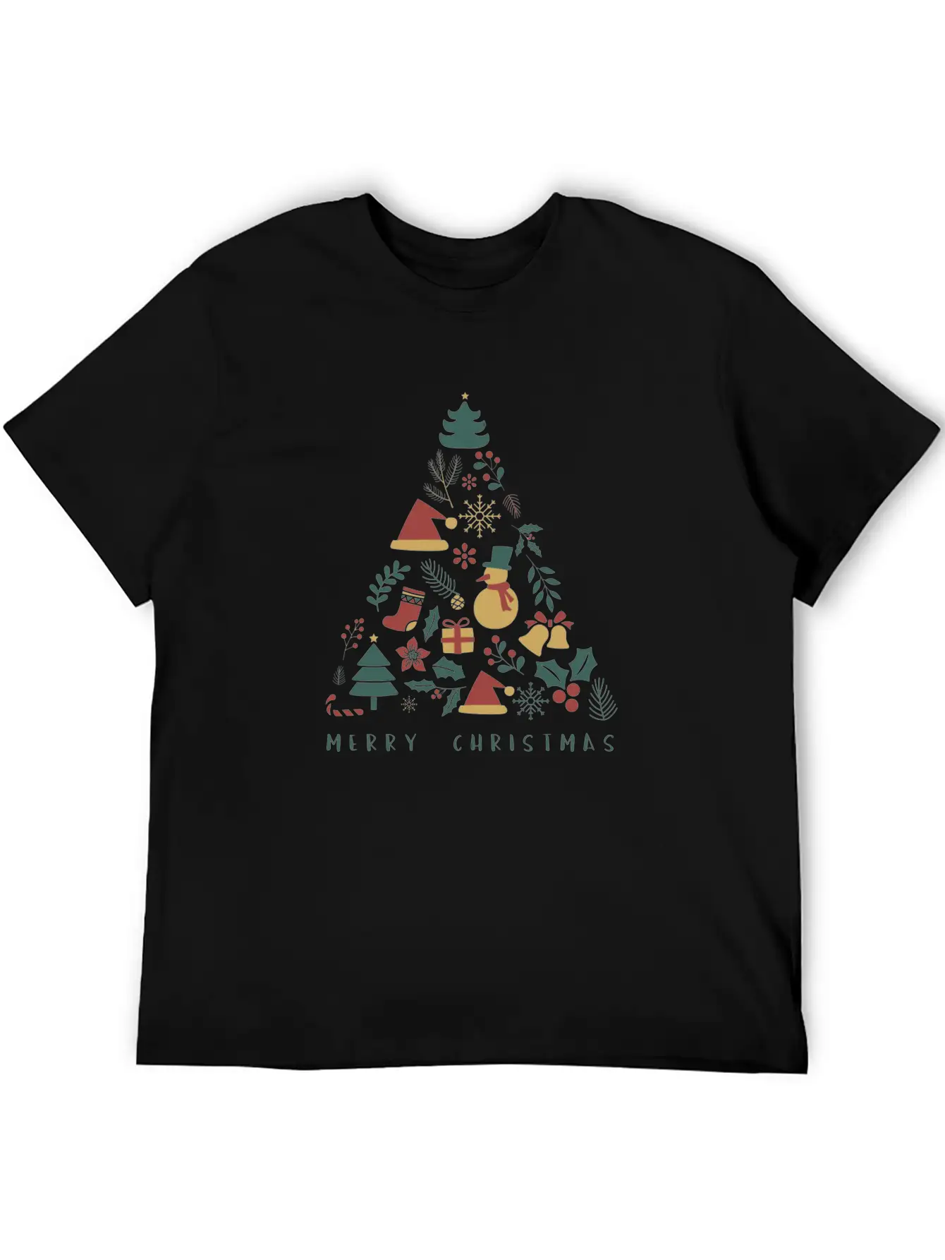 Xmas Tree Lightweight Cotton T-Shirt – Daily Comfort Graphic Shirt