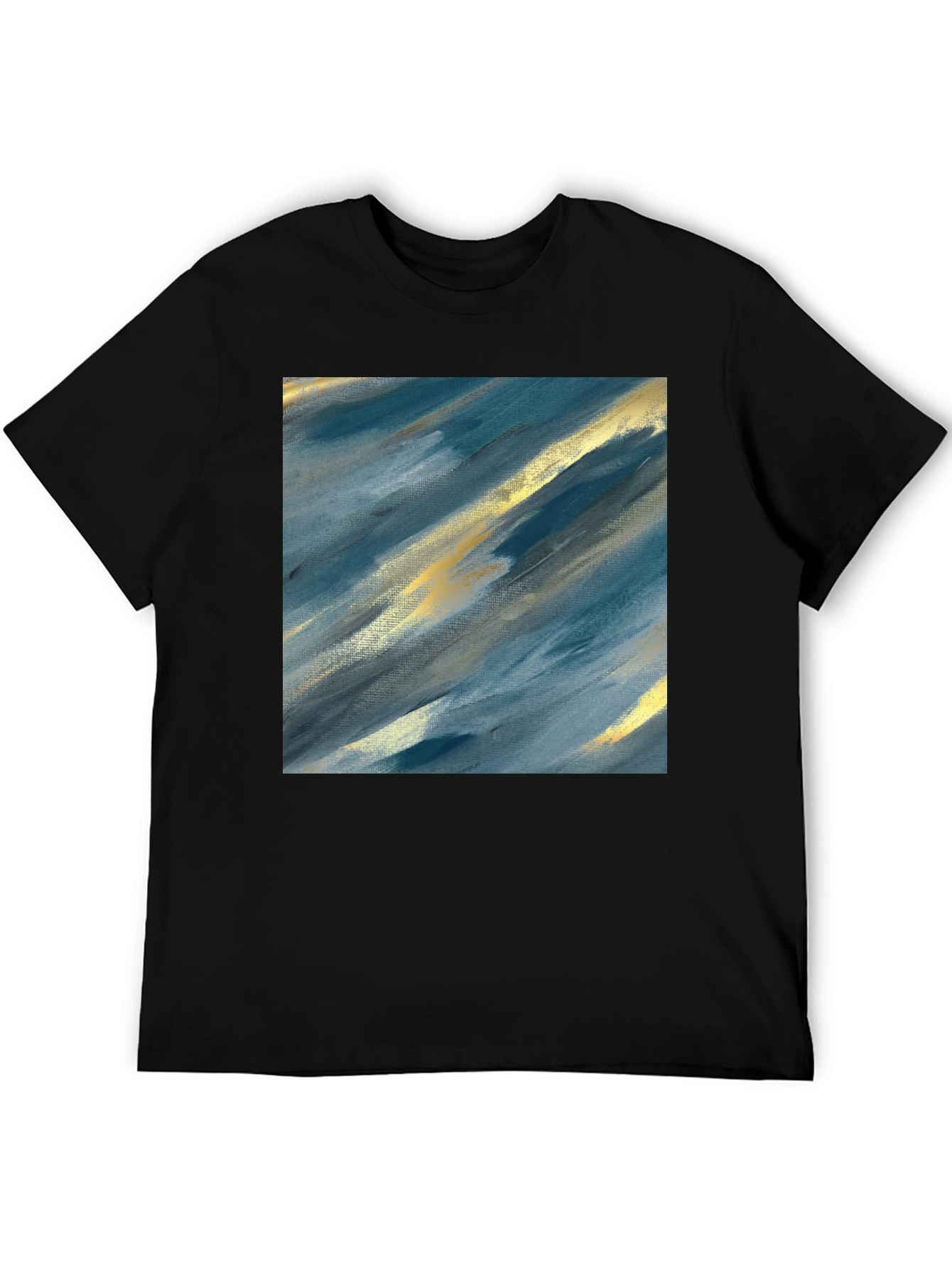 Abstract Art Tee - Modern Brushstroke Design
