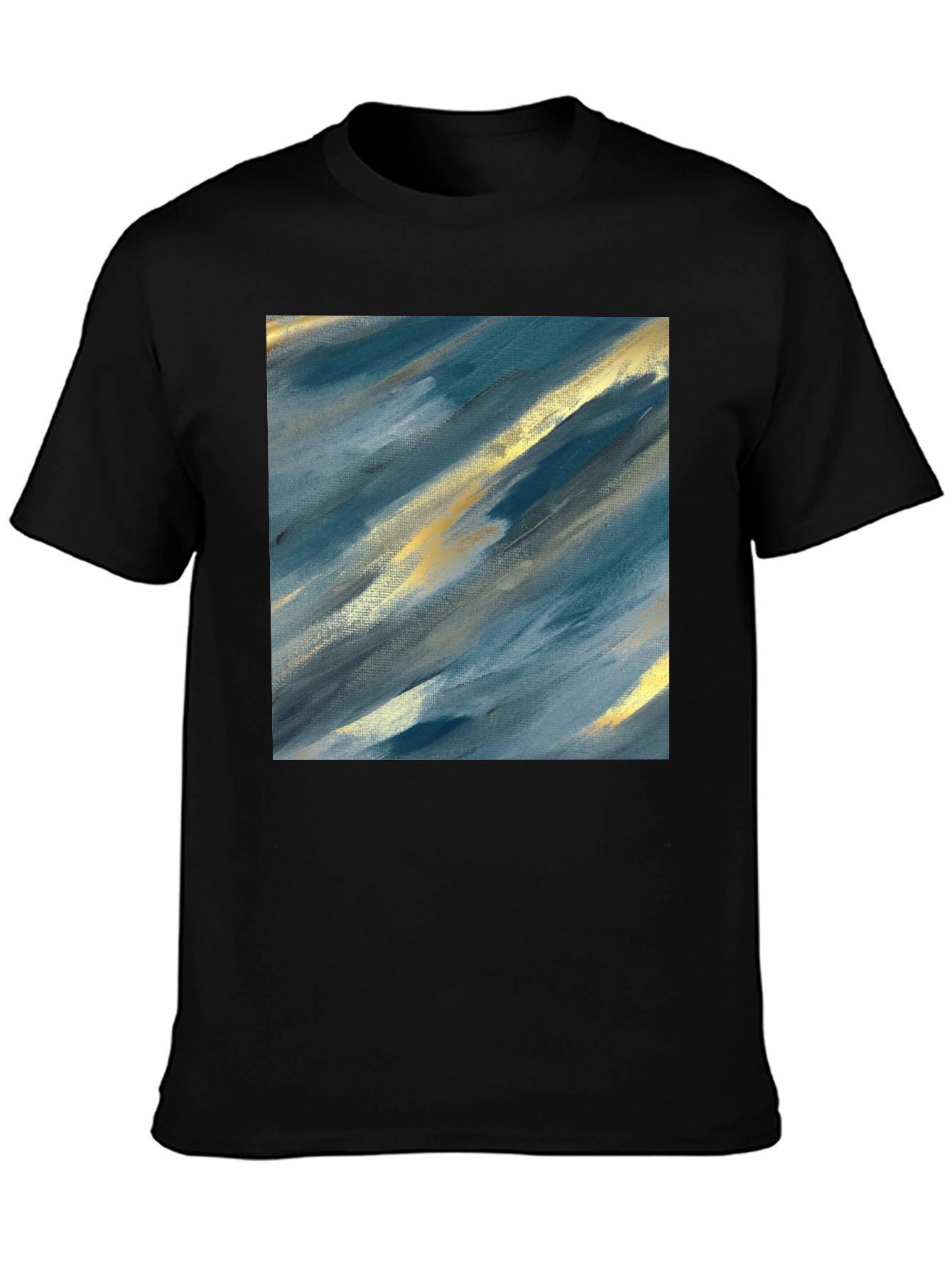 Abstract Art Tee - Modern Brushstroke Design