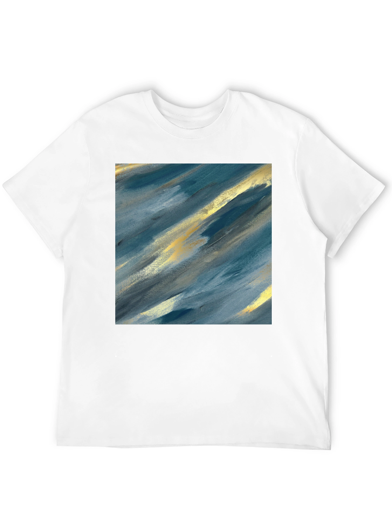 Abstract Art Tee - Modern Brushstroke Design