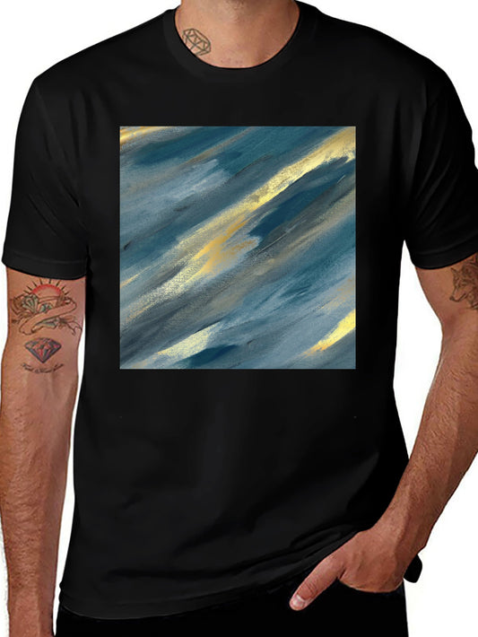 Abstract Art Tee - Modern Brushstroke Design