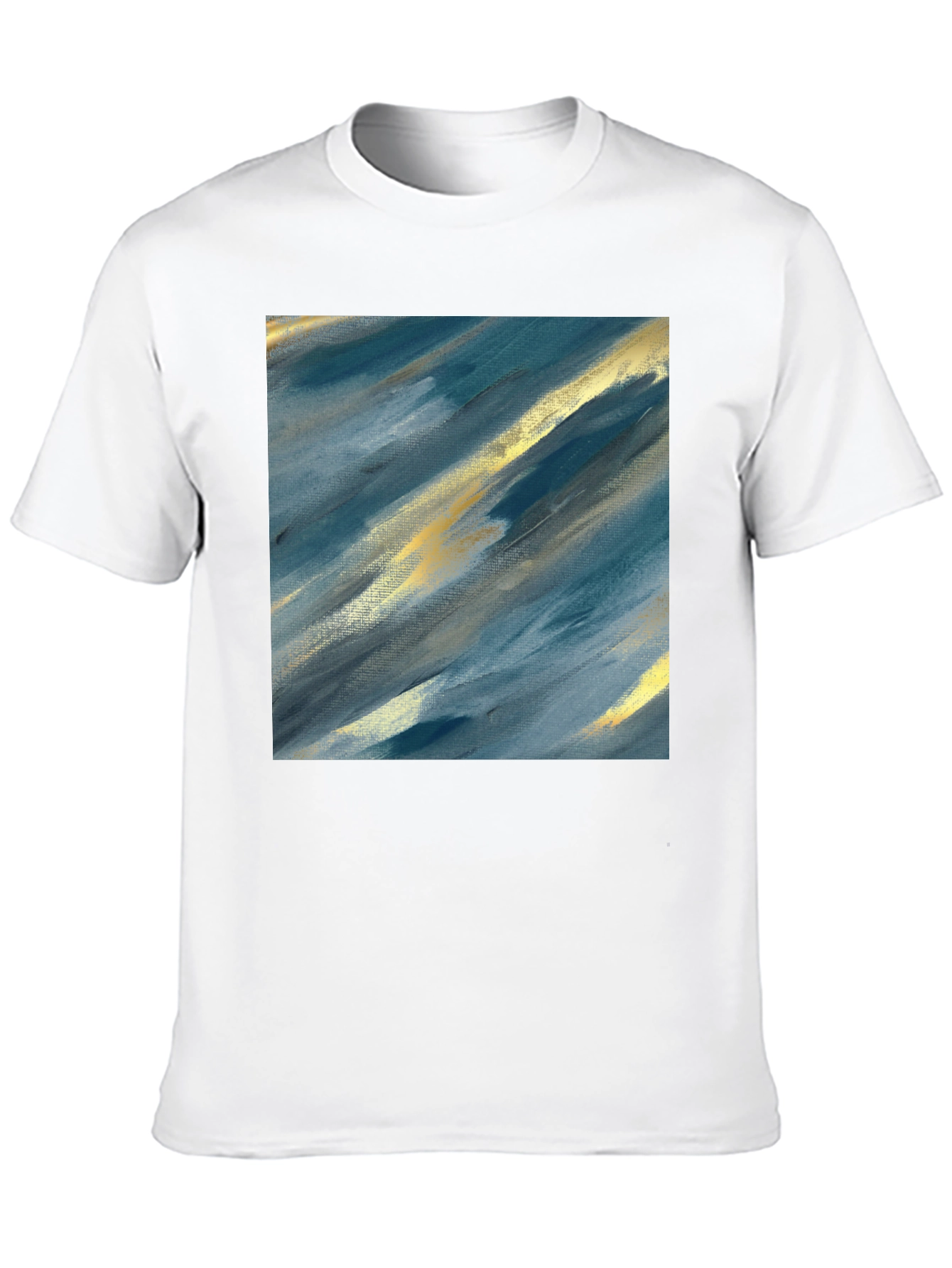 Abstract Art Tee - Modern Brushstroke Design