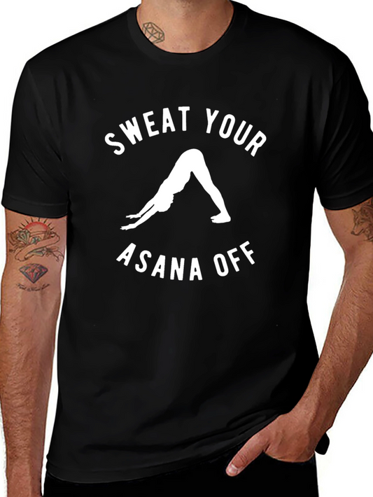 Sweat Your Asana Off Yoga T-Shirt - Black