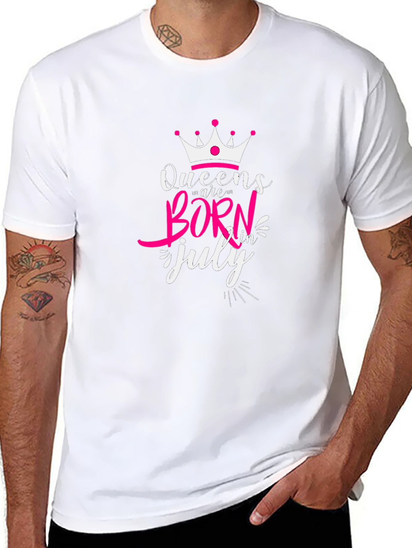 Queens Are Born in July T-Shirt
