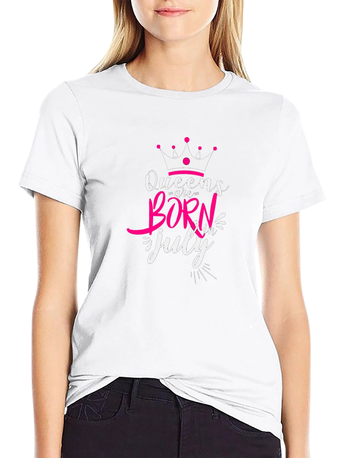 Queens Are Born in July T-Shirt