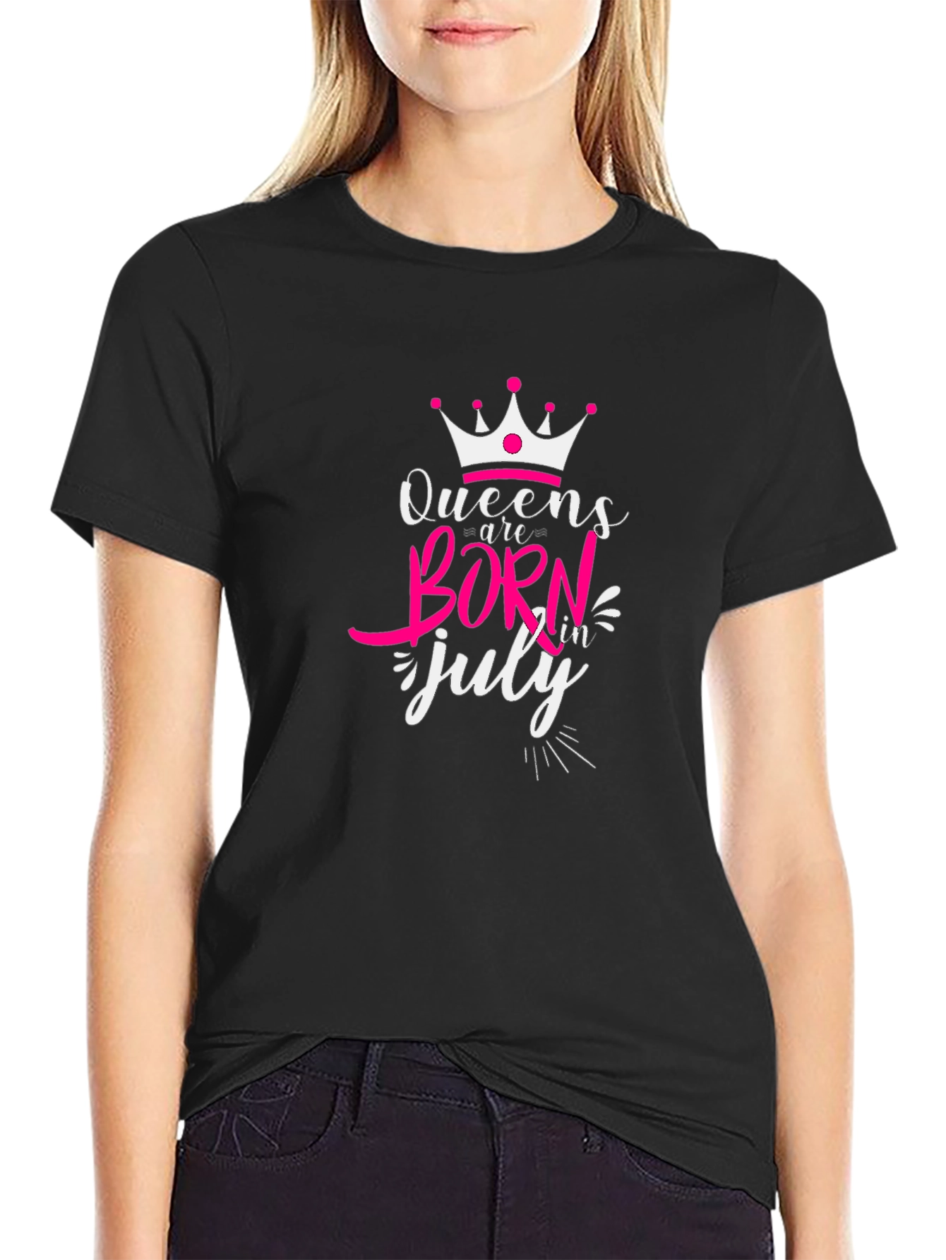 Queens Are Born in July T-Shirt