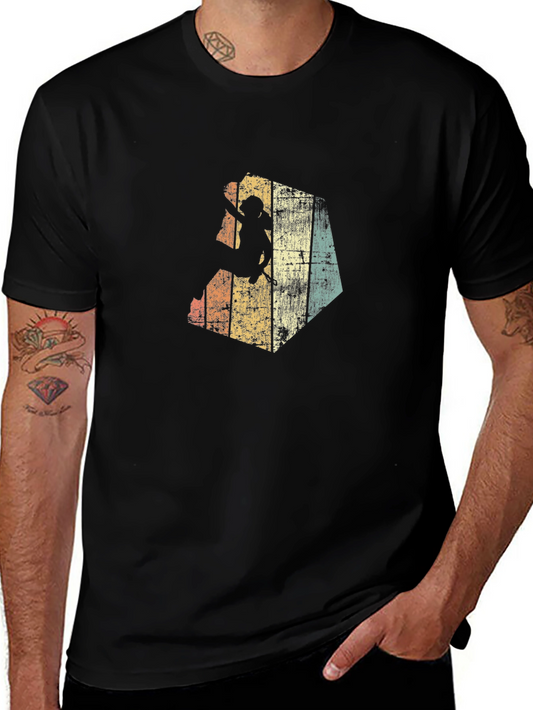 Vintage Climber Graphic Tee - Retro Style