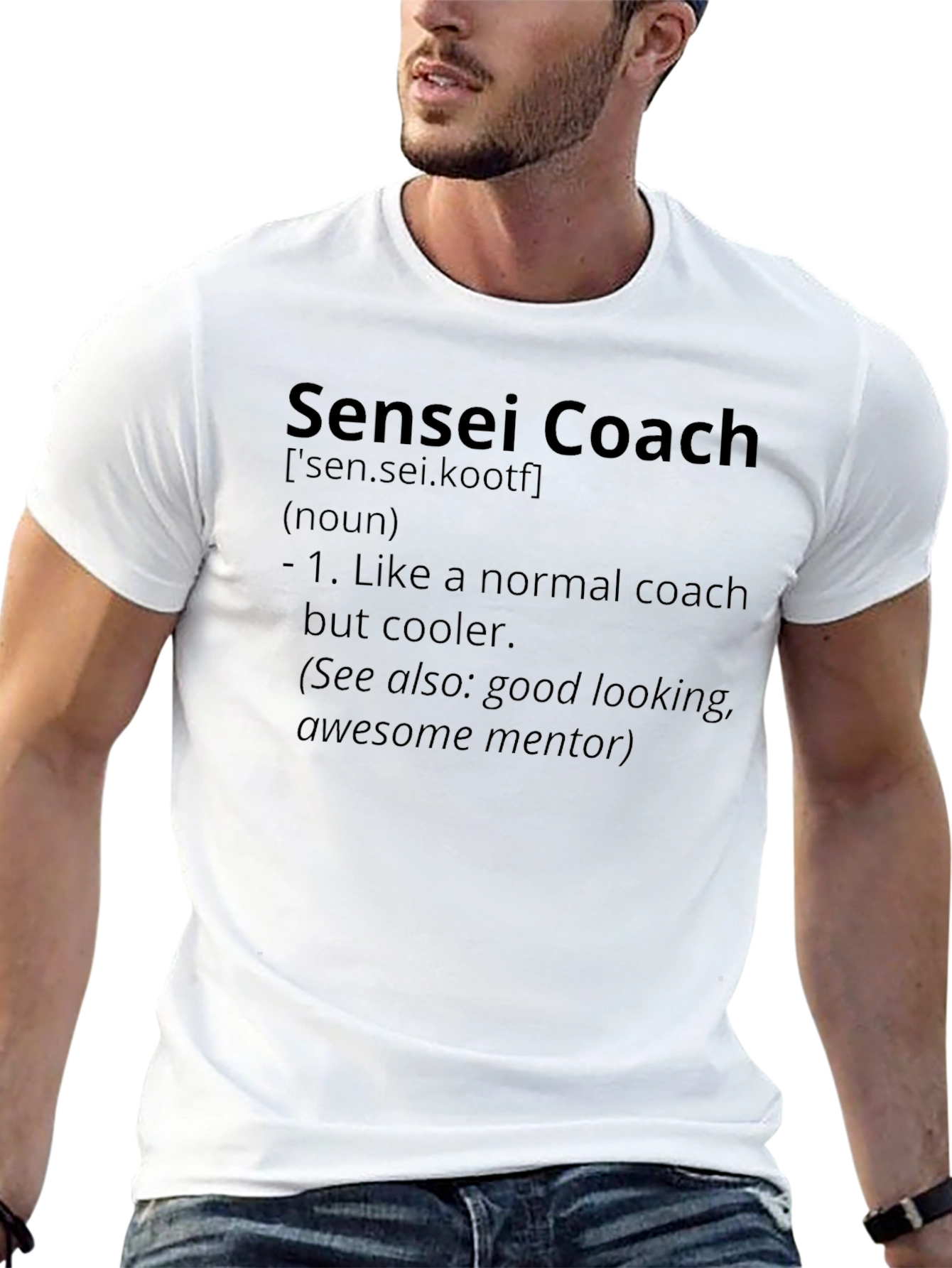 Sensei Coach Definition Black T-Shirt