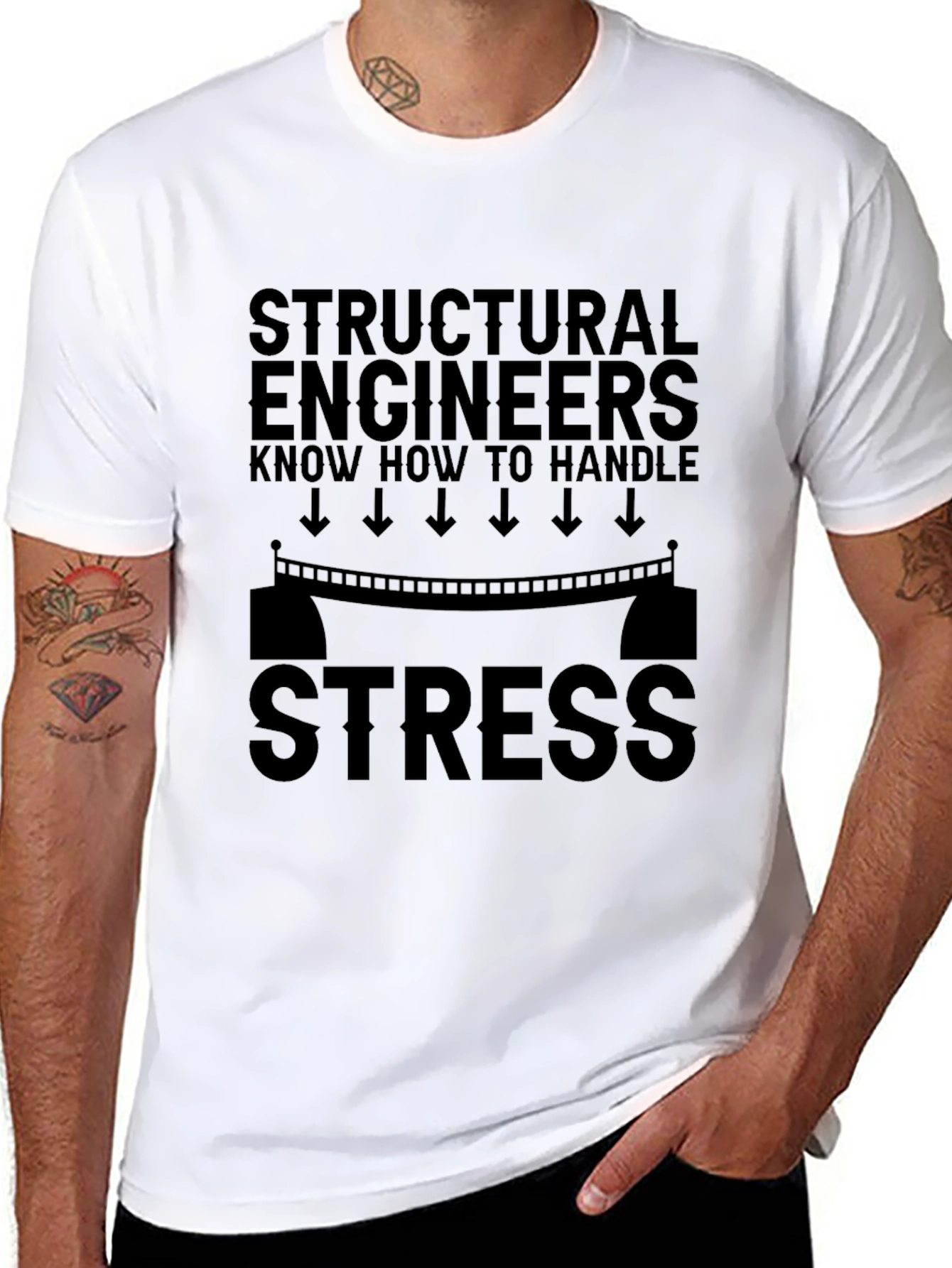 Structural Engineer Stress T-Shirt - Funny Gift