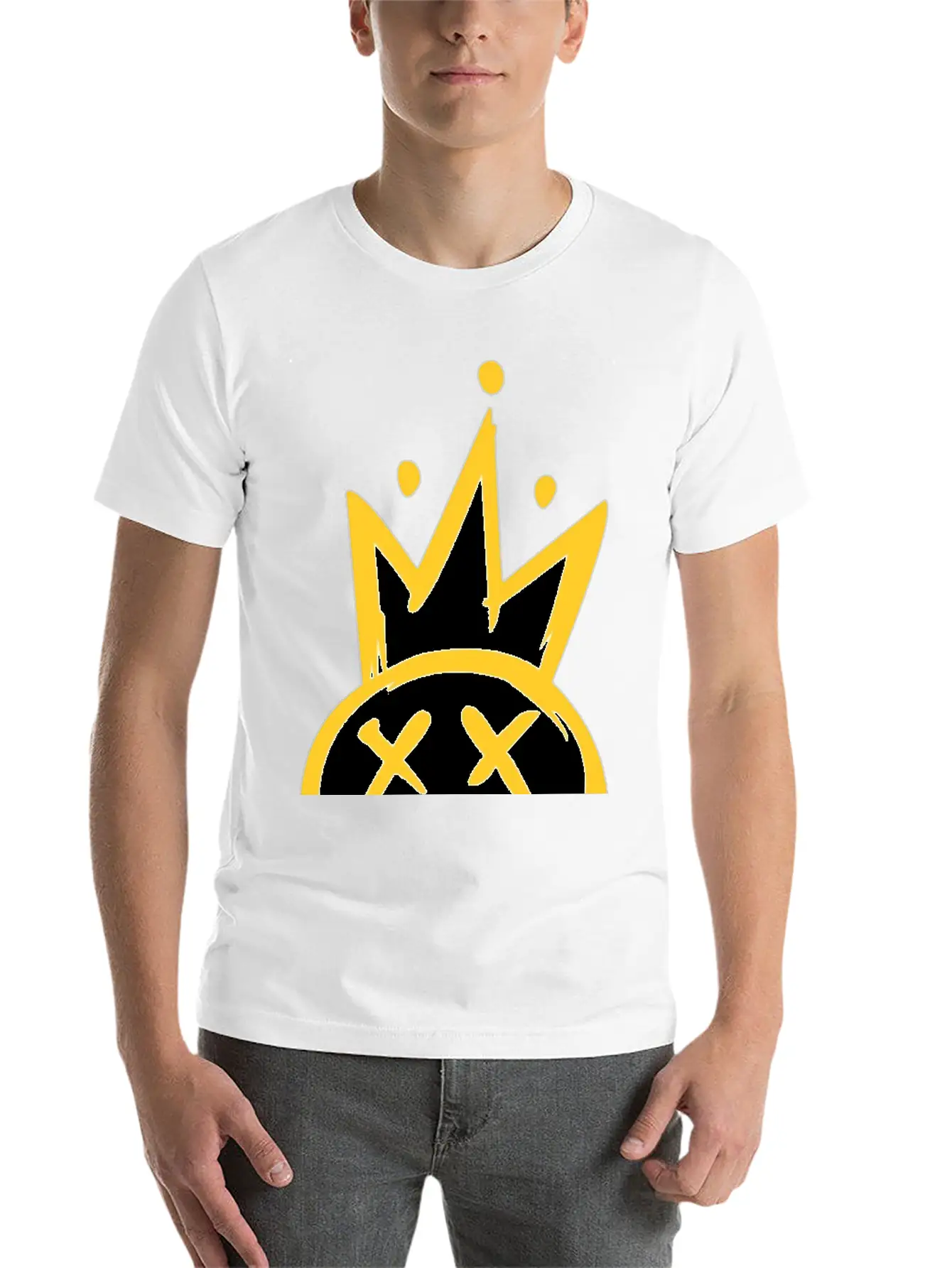 Xx Eyes Face Unisex Casual T-Shirt – Clean Design For Daily Comfort