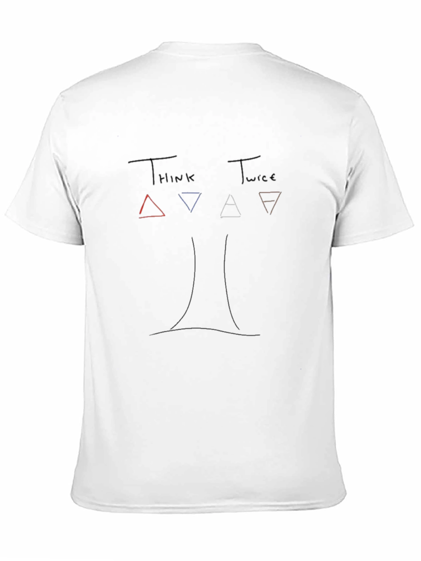 Think Twice T-Shirt: Artistic Graphic Tee