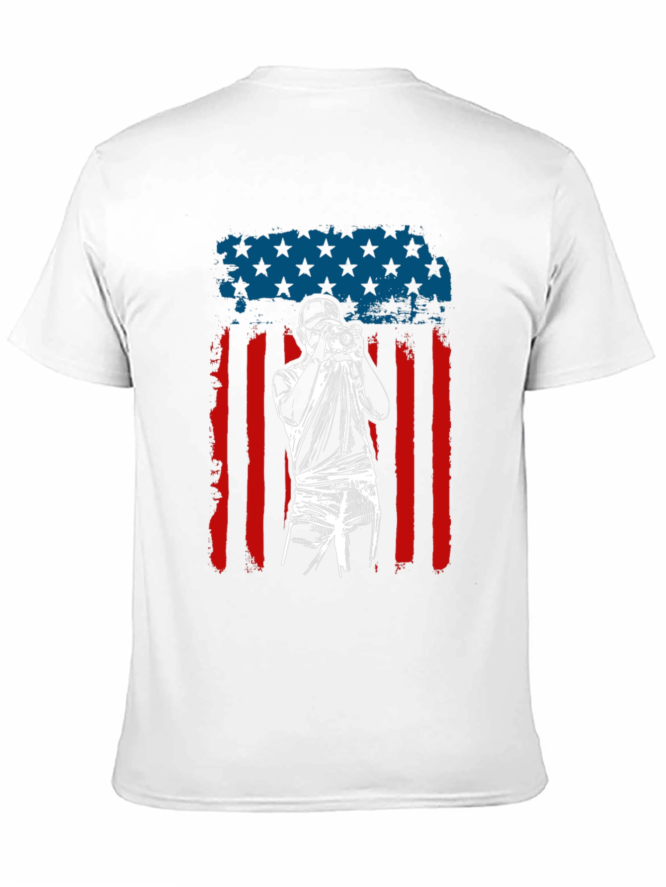 Photographer American Flag Graphic T-Shirt