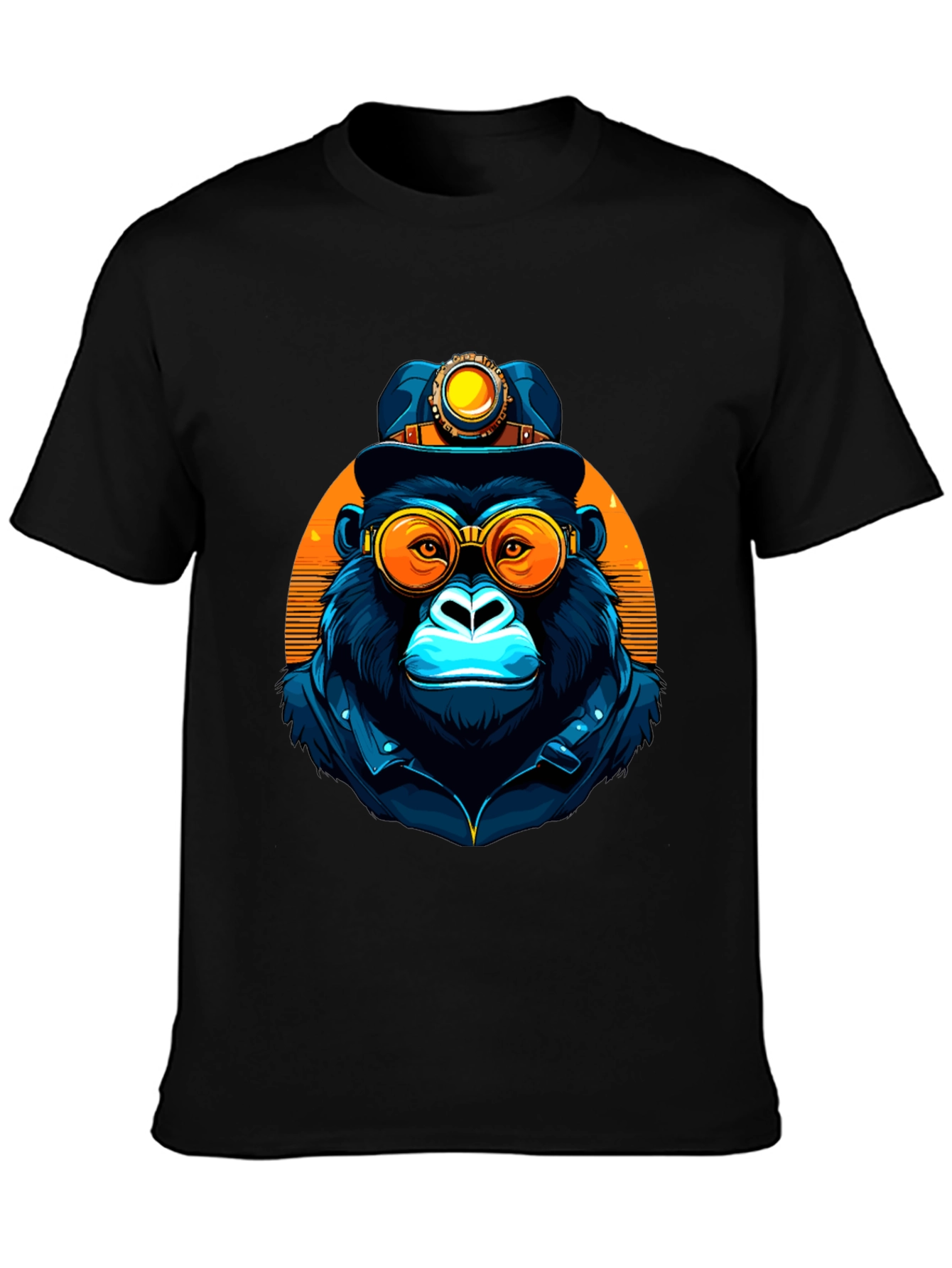 Steampunk Monkey T-Shirt - Cool Graphic Tee