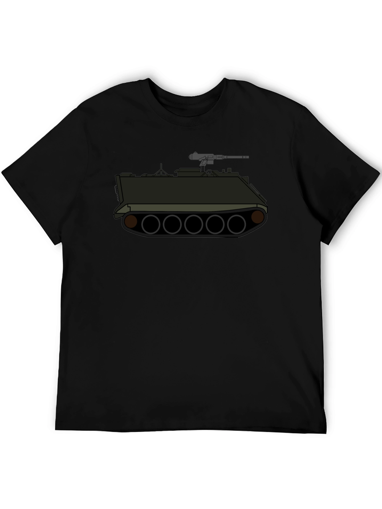 Tank Graphic Tee - Military Style