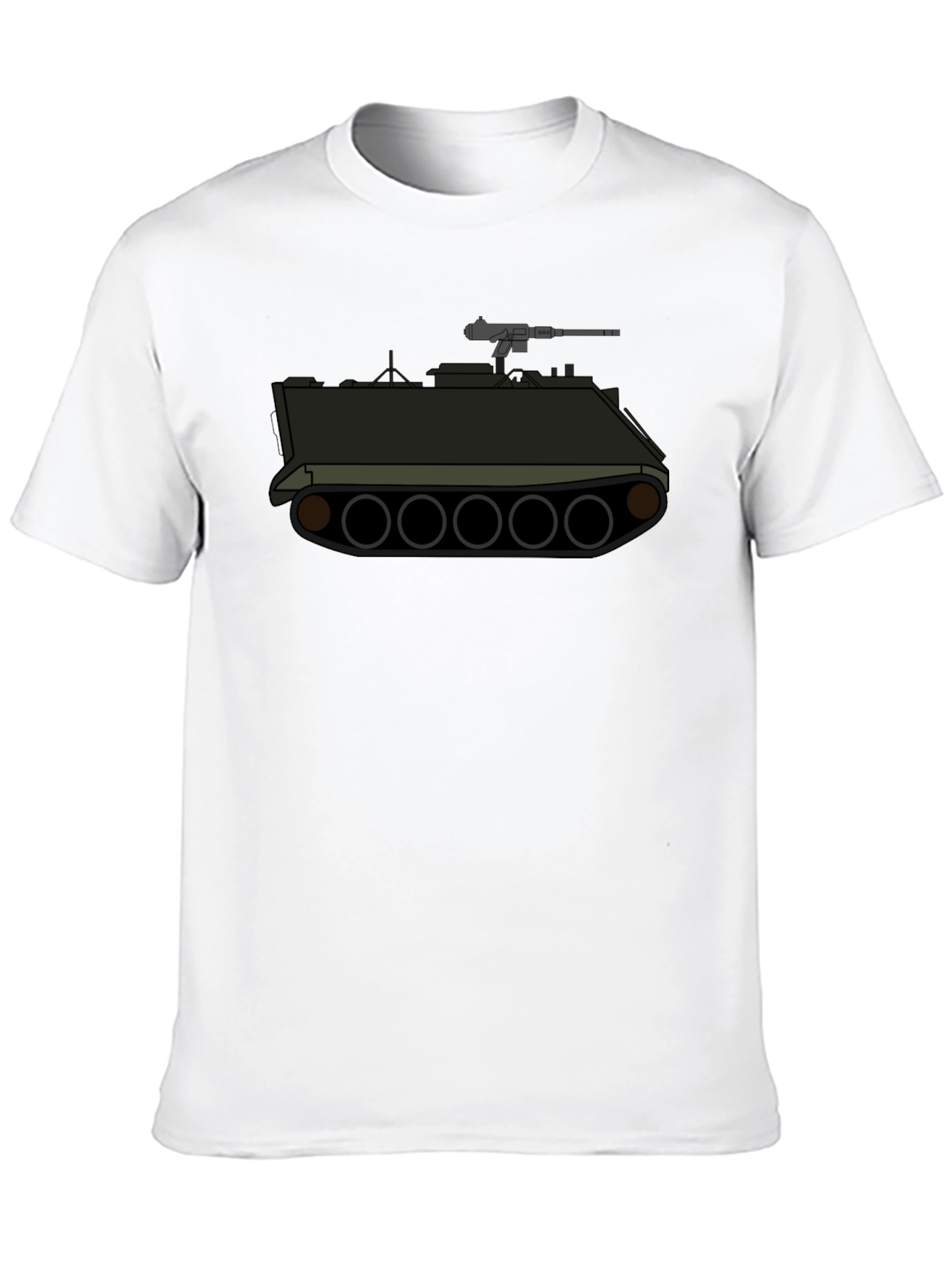 Tank Graphic Tee - Military Style