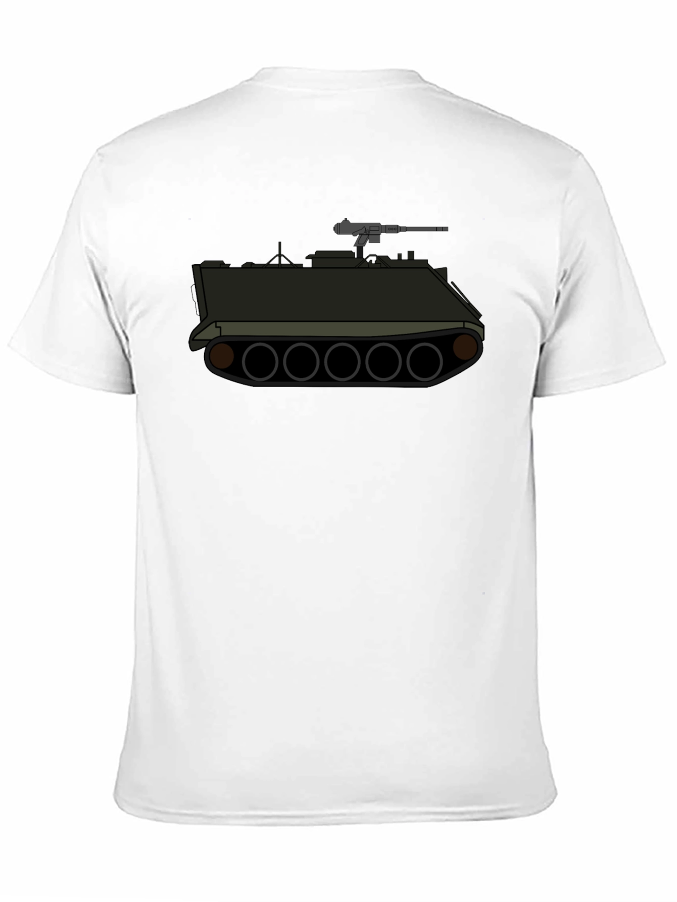 Tank Graphic Tee - Military Style