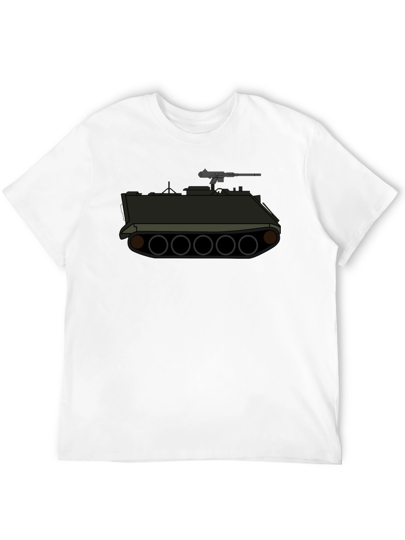 Tank Graphic Tee - Military Style