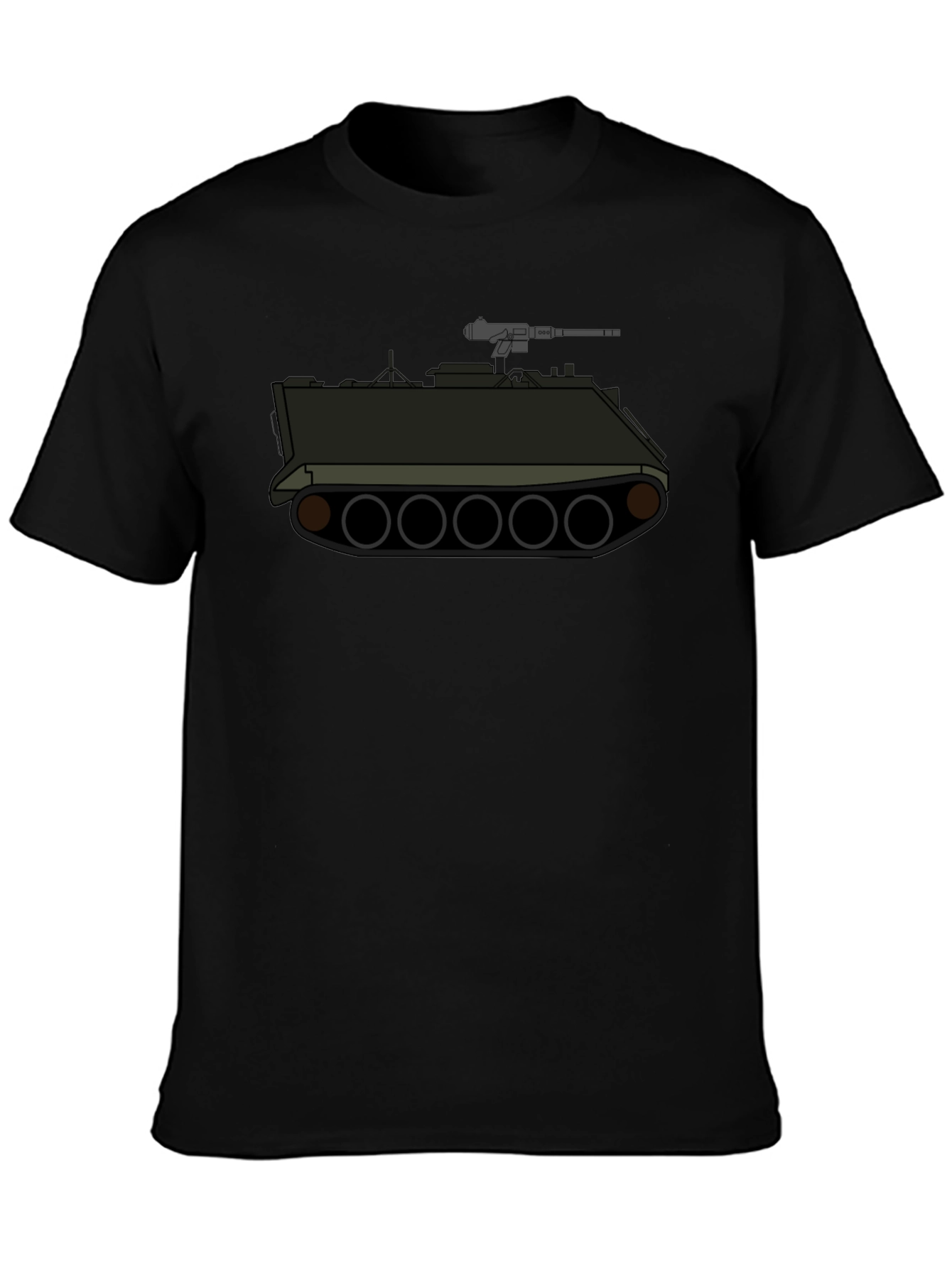Tank Graphic Tee - Military Style