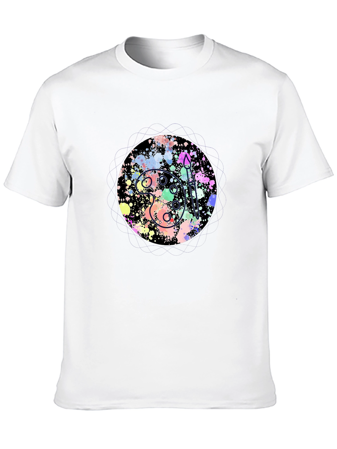 Artist Palette Graphic Tee - Black