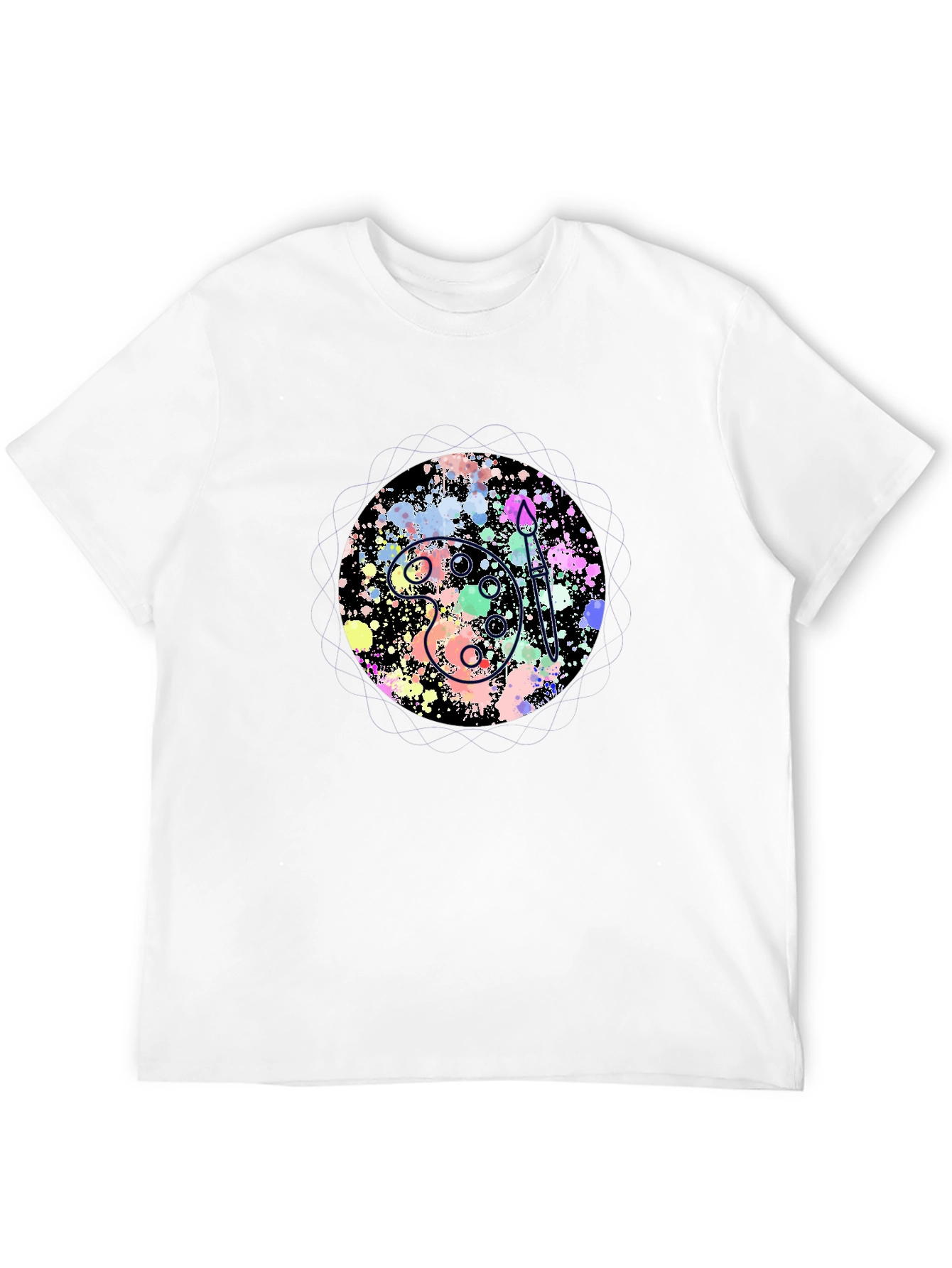 Artist Palette Graphic Tee - Black