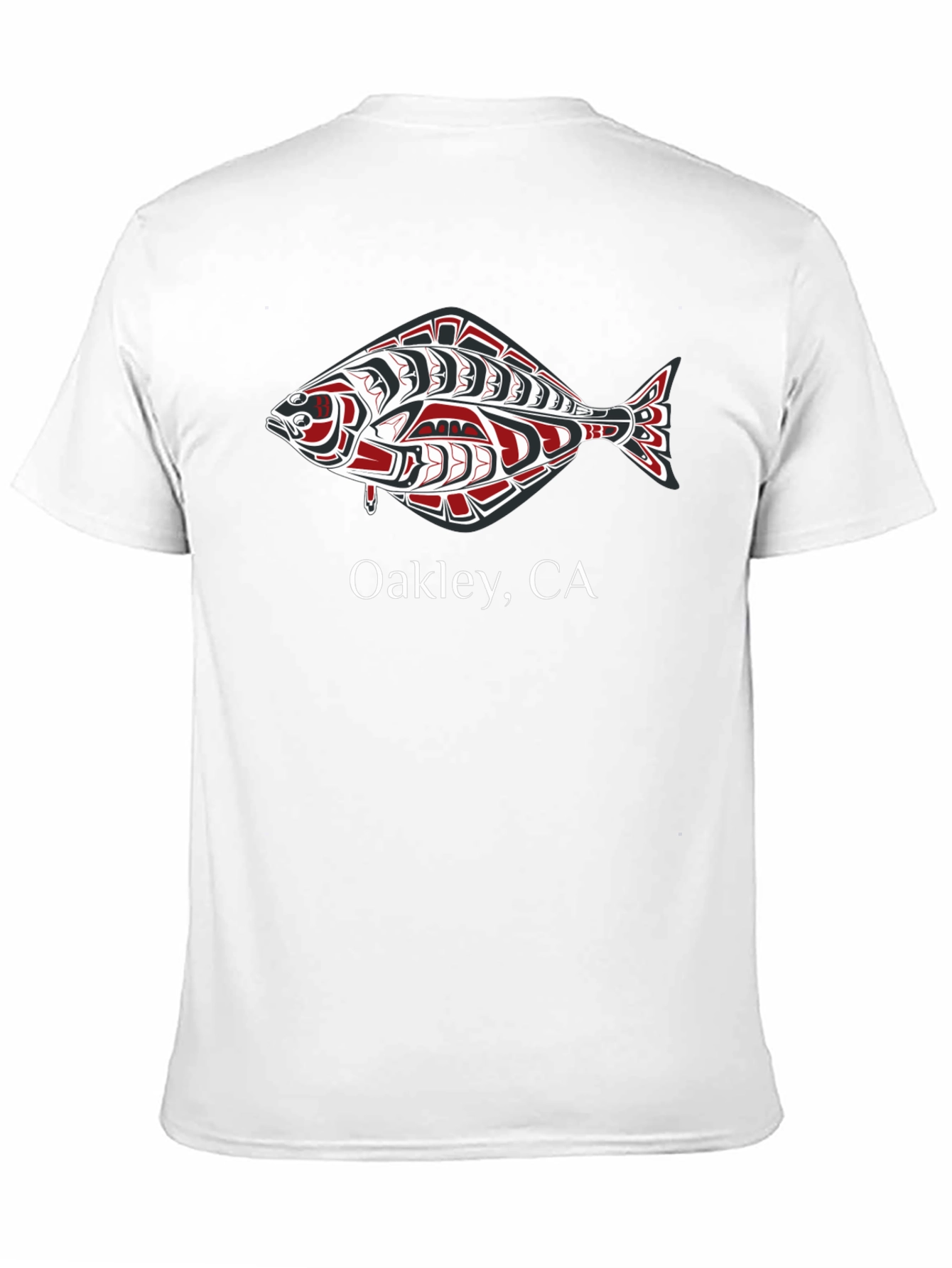 Oakley CA Tribal Fish Graphic Tee - Black