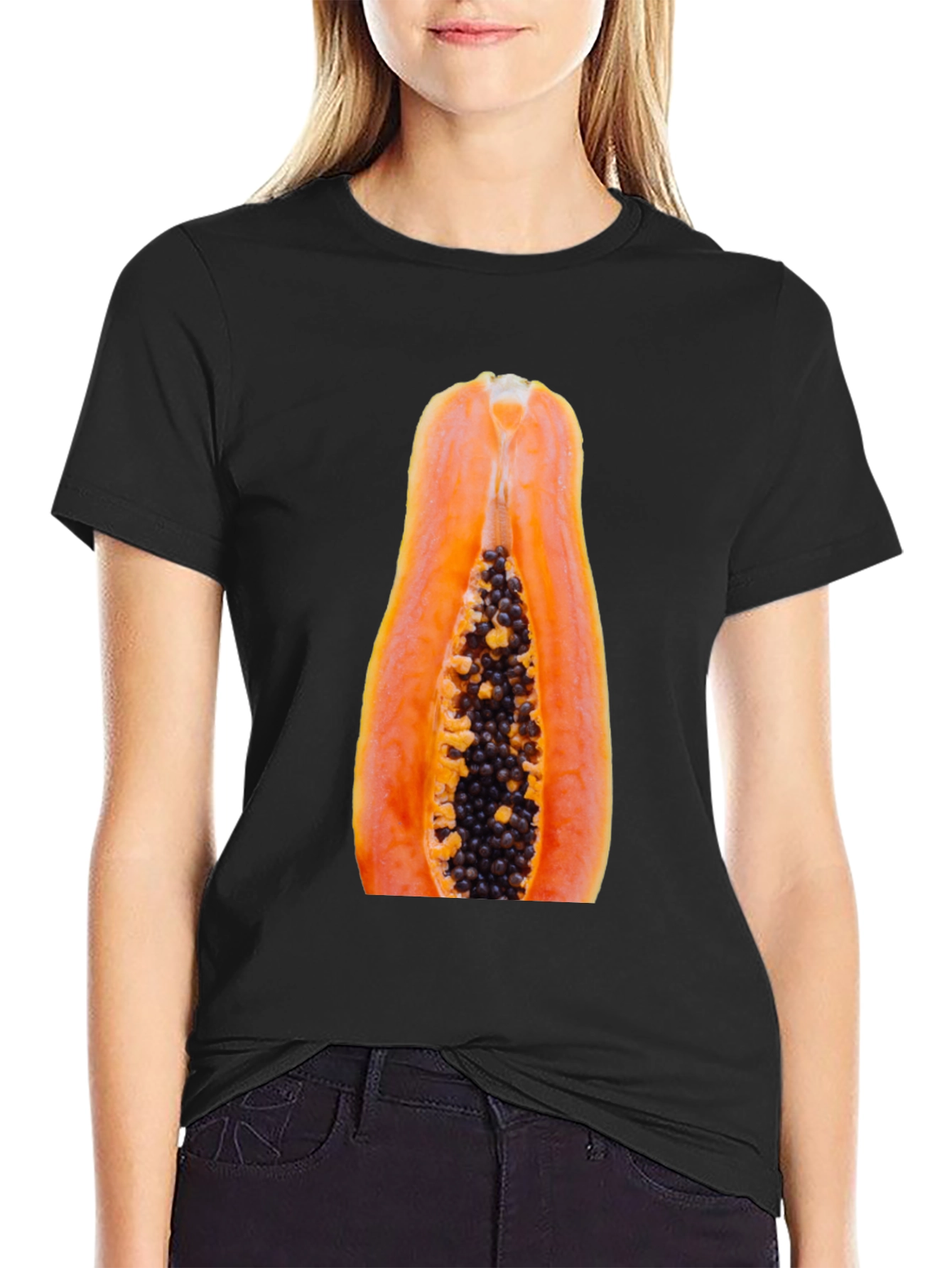 Papaya Graphic Tee - Funny Fruit T-Shirt