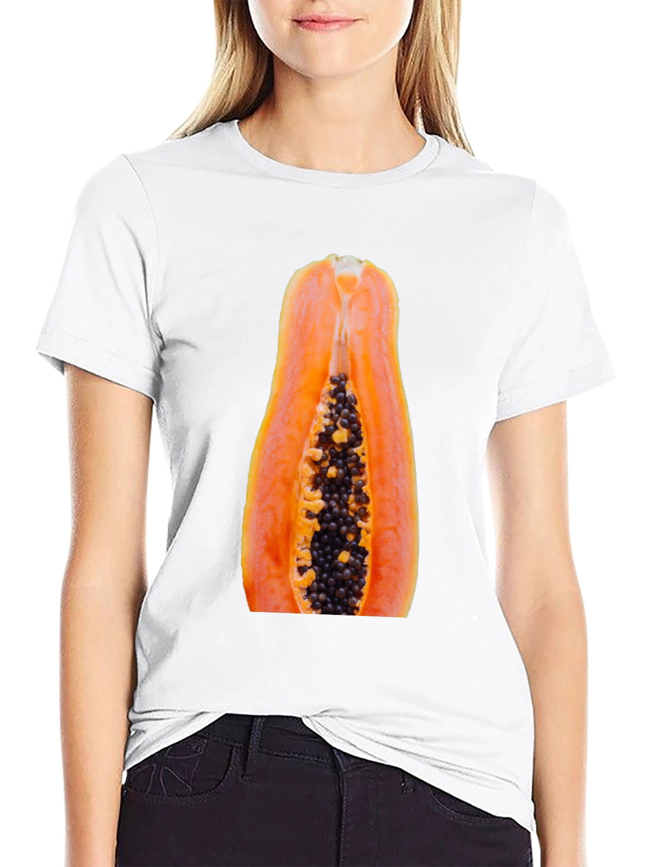 Papaya Graphic Tee - Funny Fruit T-Shirt