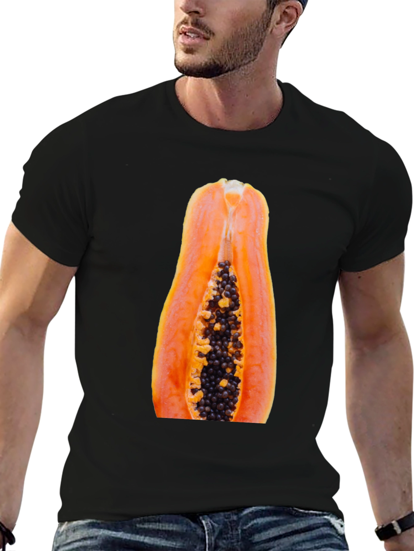 Papaya Graphic Tee - Funny Fruit T-Shirt