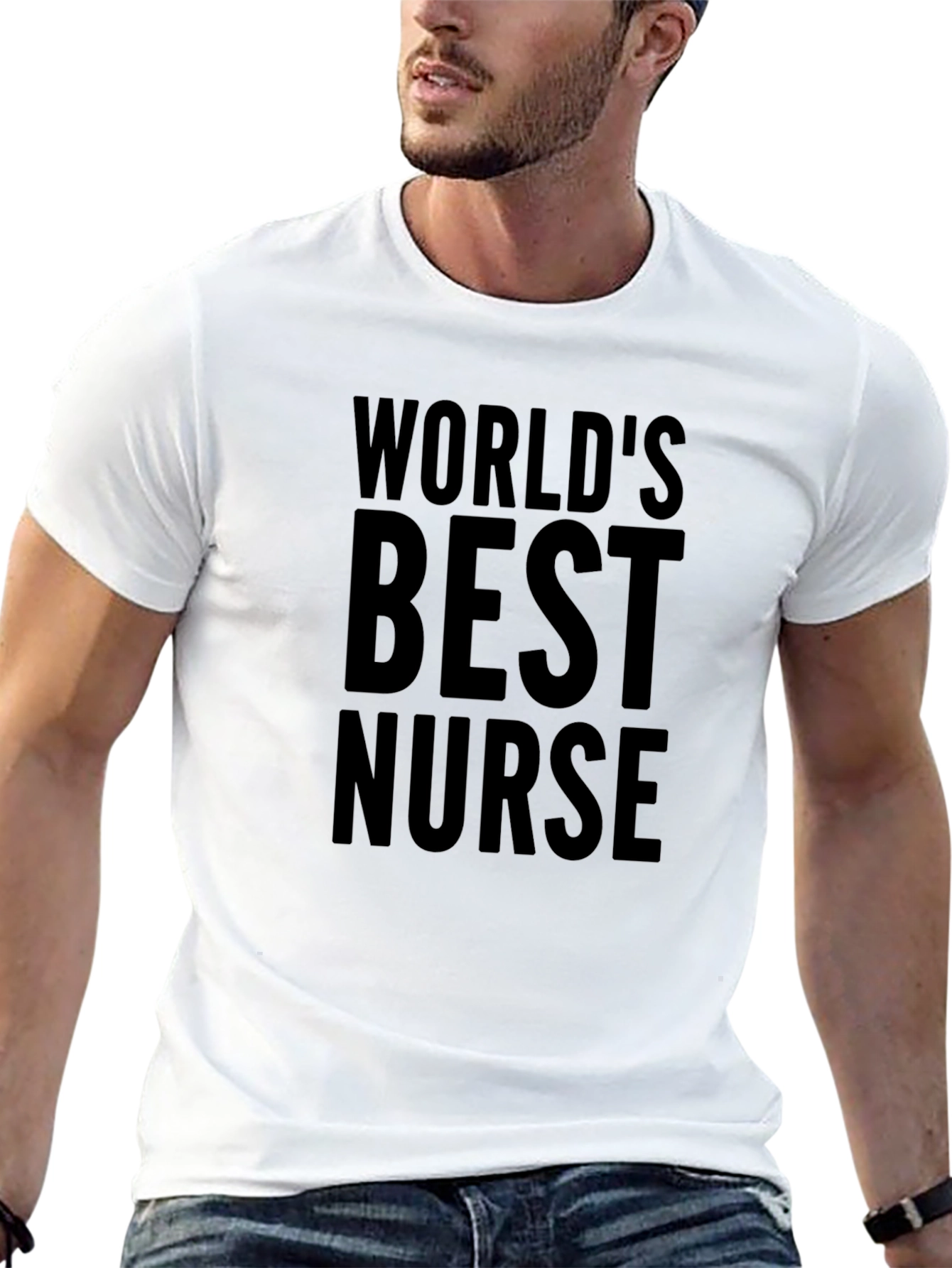Worlds Best Nurse Graphic Tee - Black