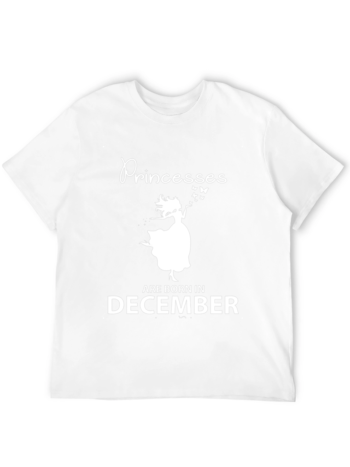 Princesses Born in December Black T-Shirt