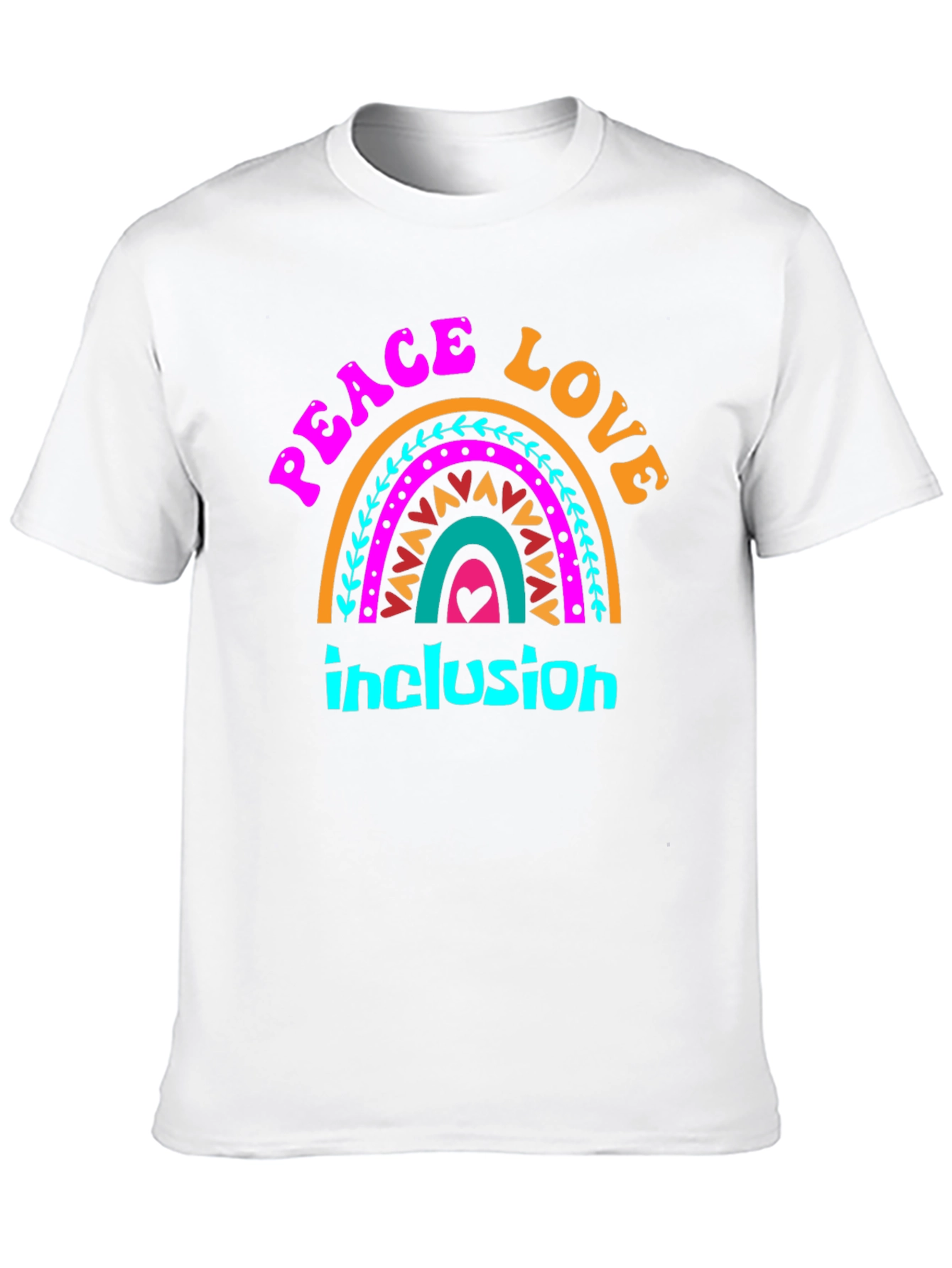 Peace Love Inclusion Graphic Tee