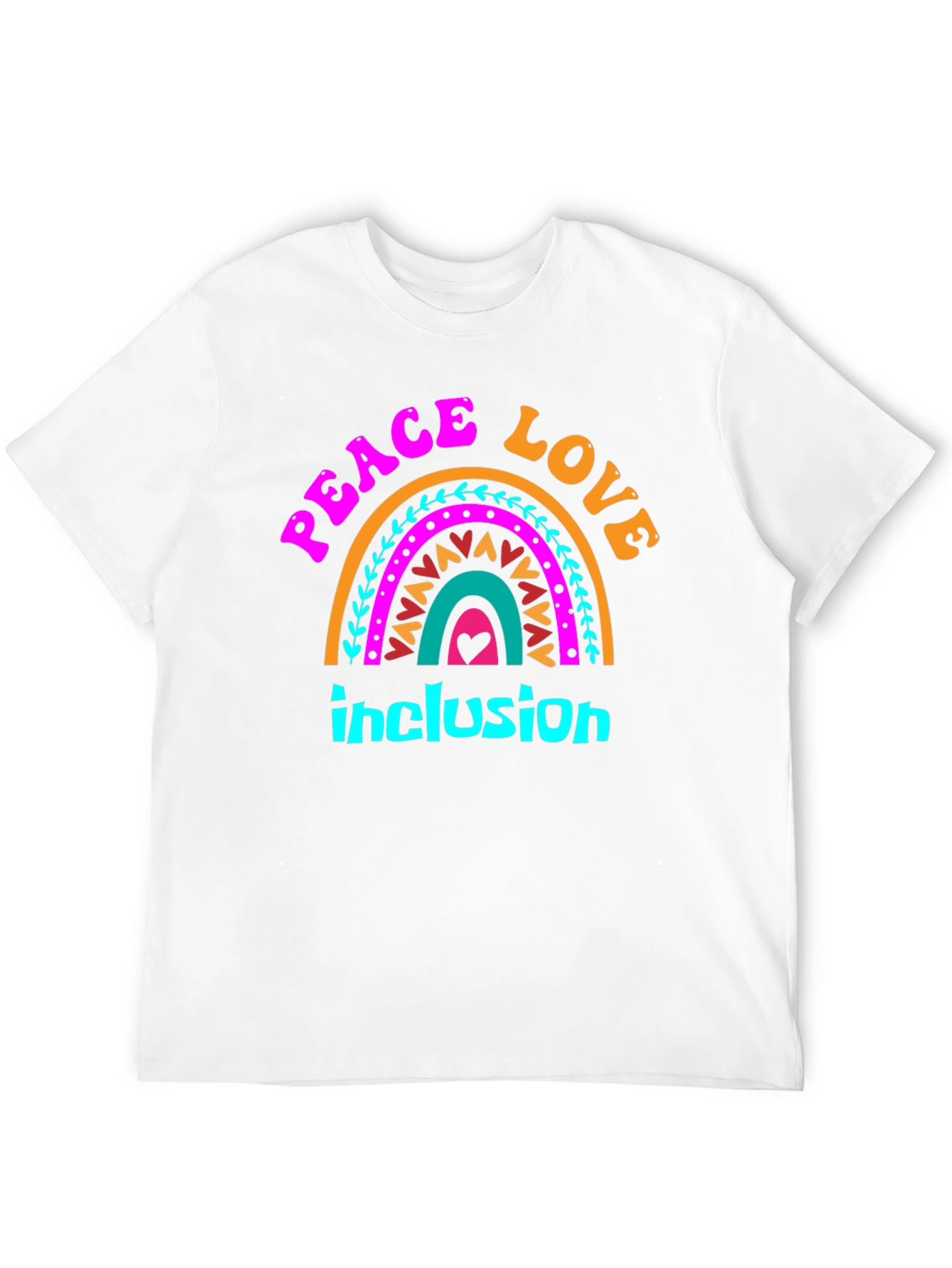 Peace Love Inclusion Graphic Tee