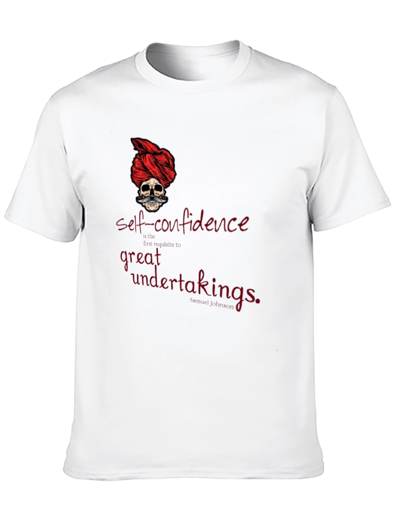 Skull Turban Graphic Tee - Self-Confidence Shirt