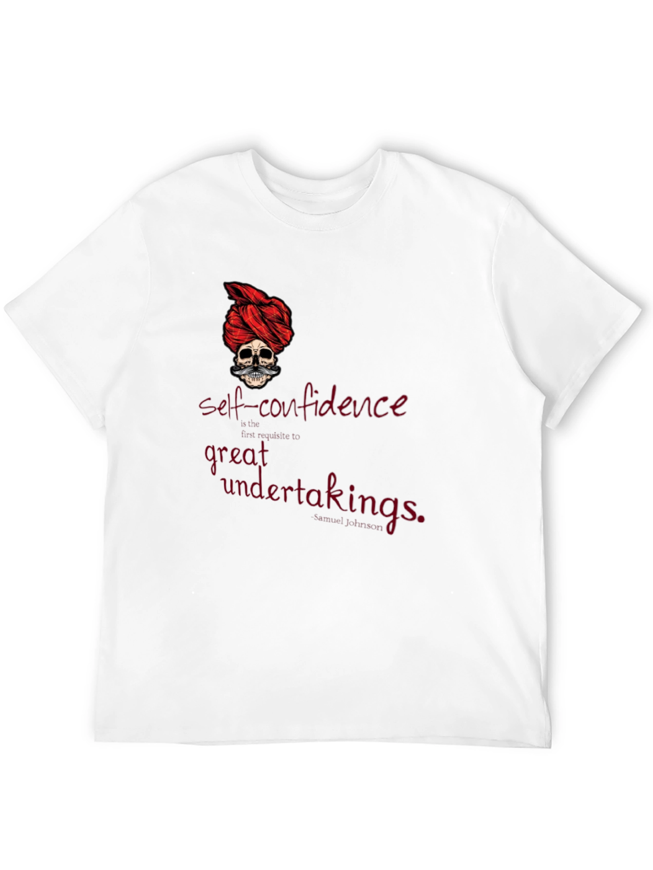 Skull Turban Graphic Tee - Self-Confidence Shirt