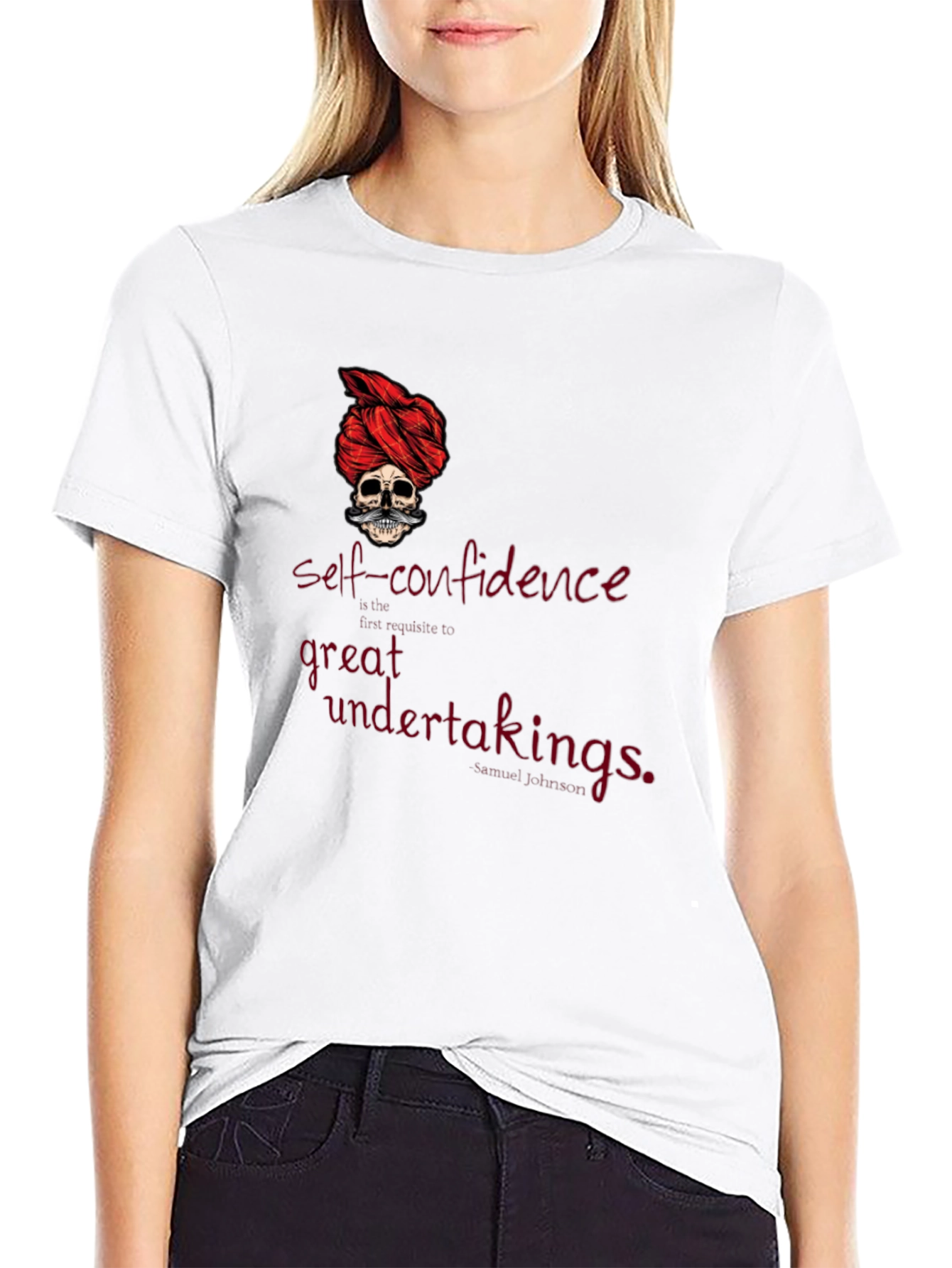 Skull Turban Graphic Tee - Self-Confidence Shirt