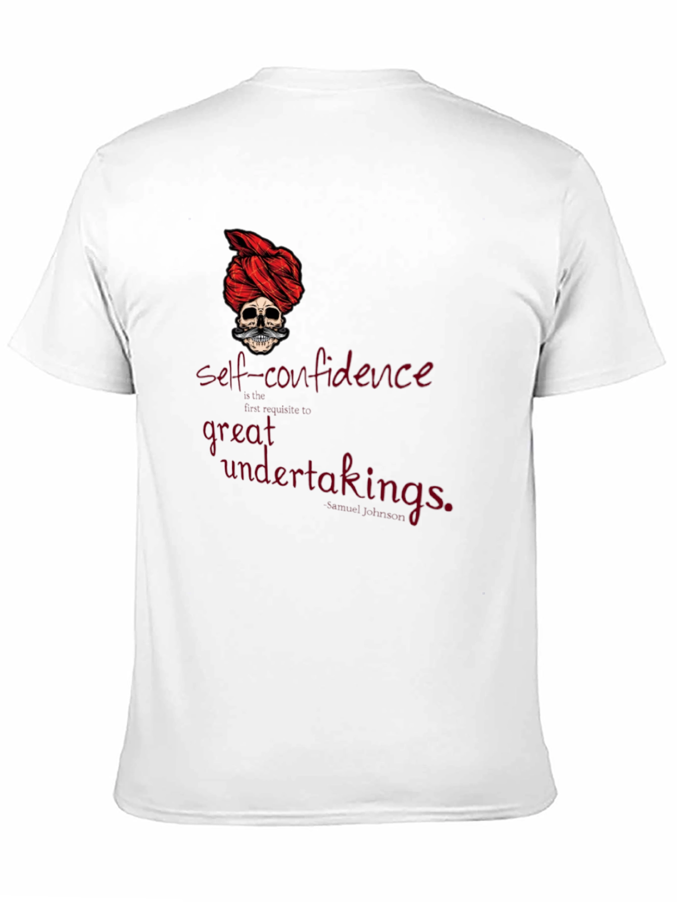 Skull Turban Graphic Tee - Self-Confidence Shirt