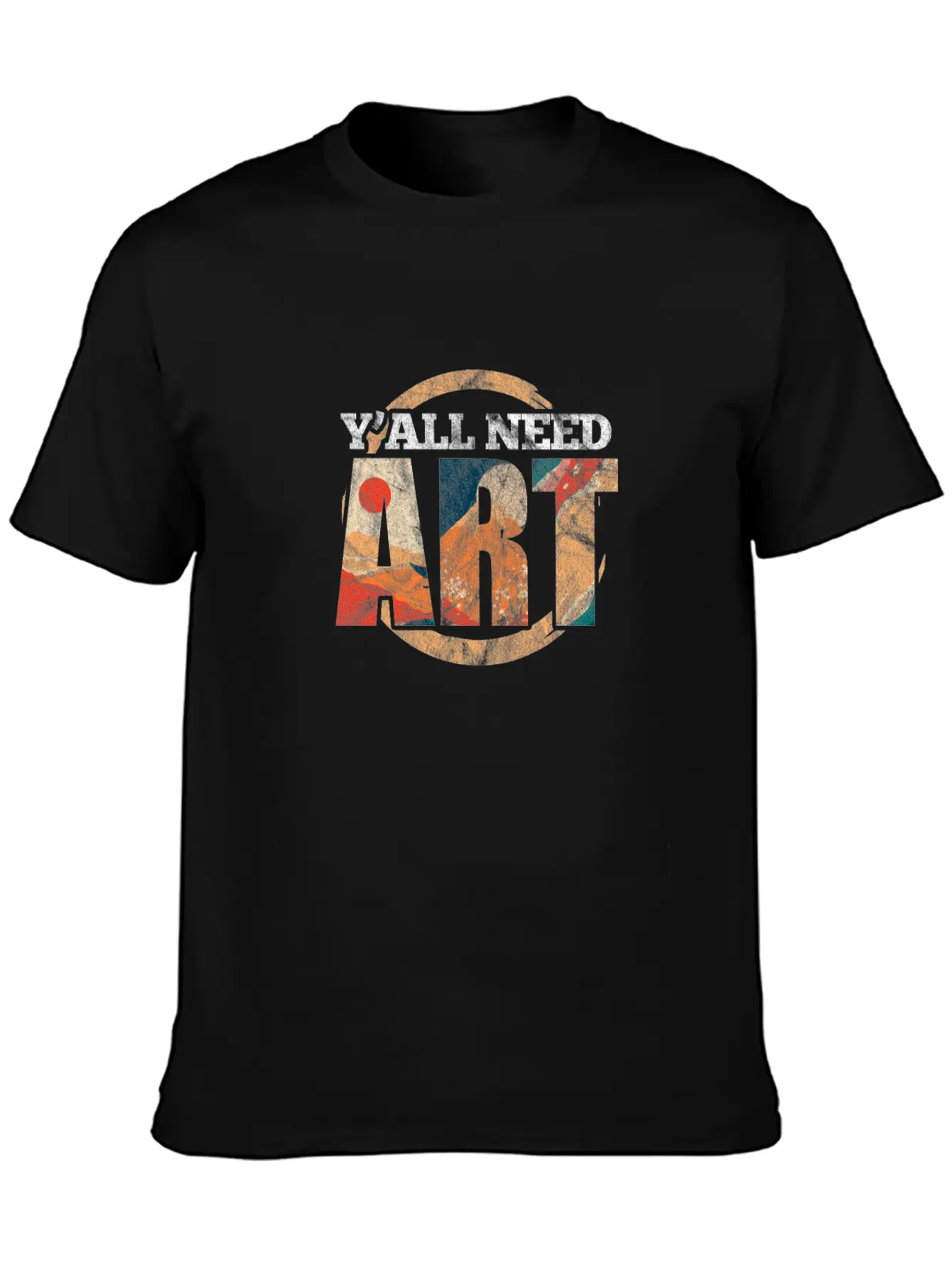 Y'All Need Art Art Teacher Lightweight Cotton T-Shirt – Daily Comfort Graphic Shirt