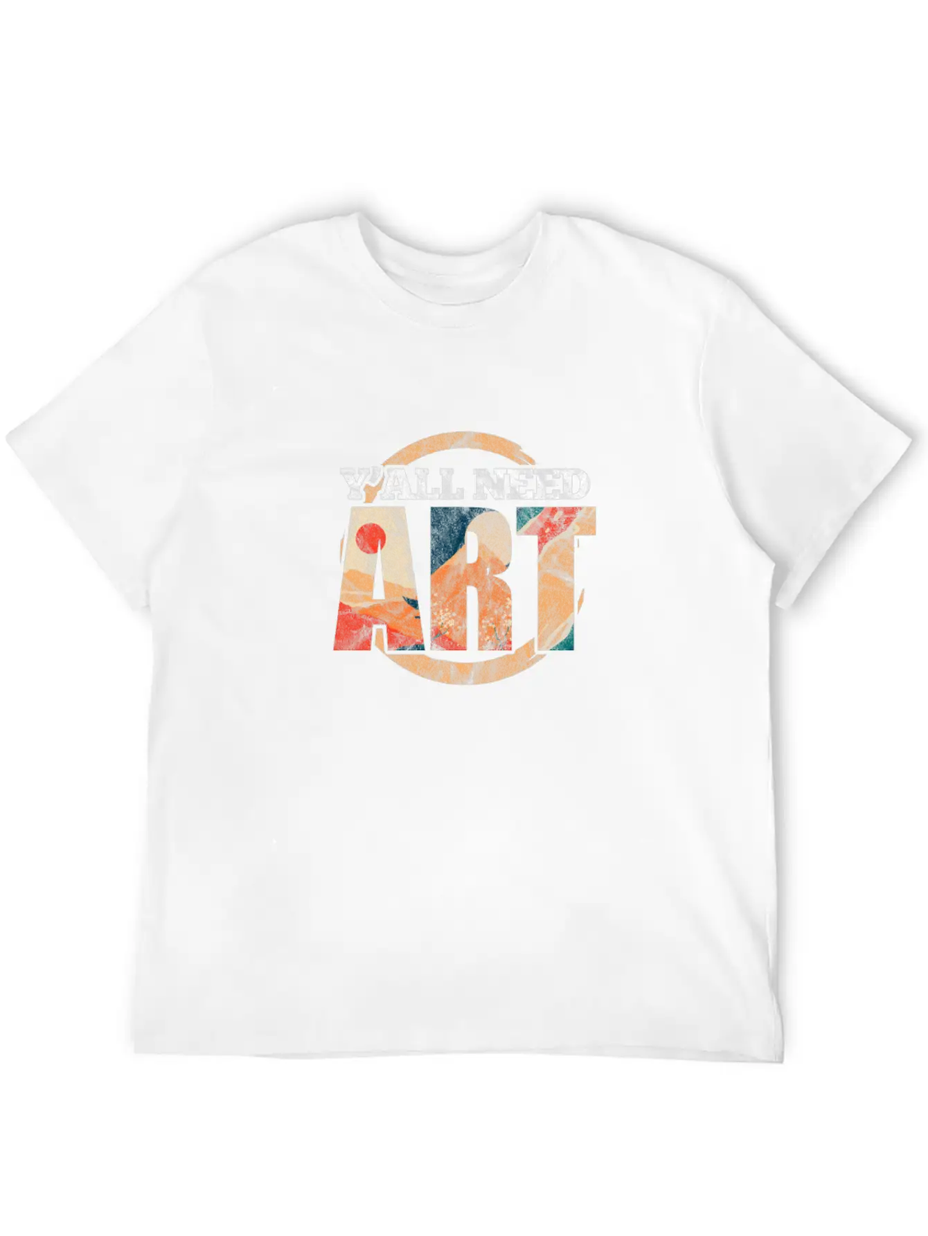 Y'All Need Art Art Teacher Lightweight Cotton T-Shirt – Daily Comfort Graphic Shirt