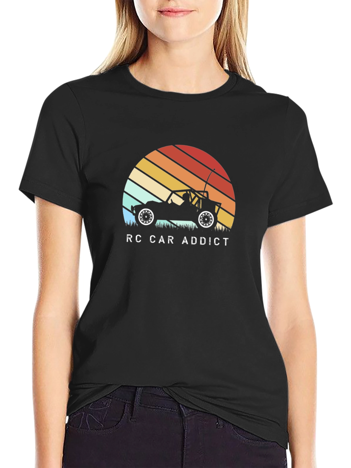 RC Car Addict T-Shirt - Sunset Design