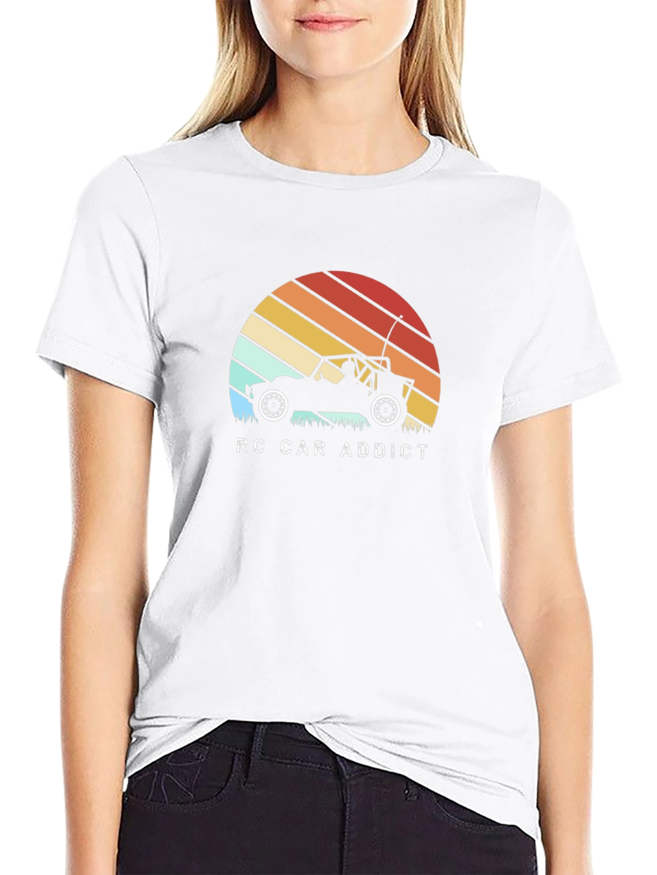 RC Car Addict T-Shirt - Sunset Design