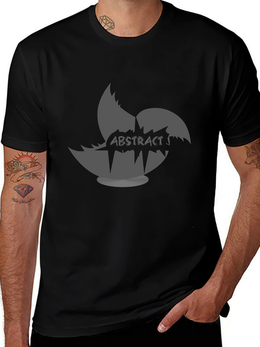 Abstract Graphic Print T-Shirt - Stylish Mens Tee