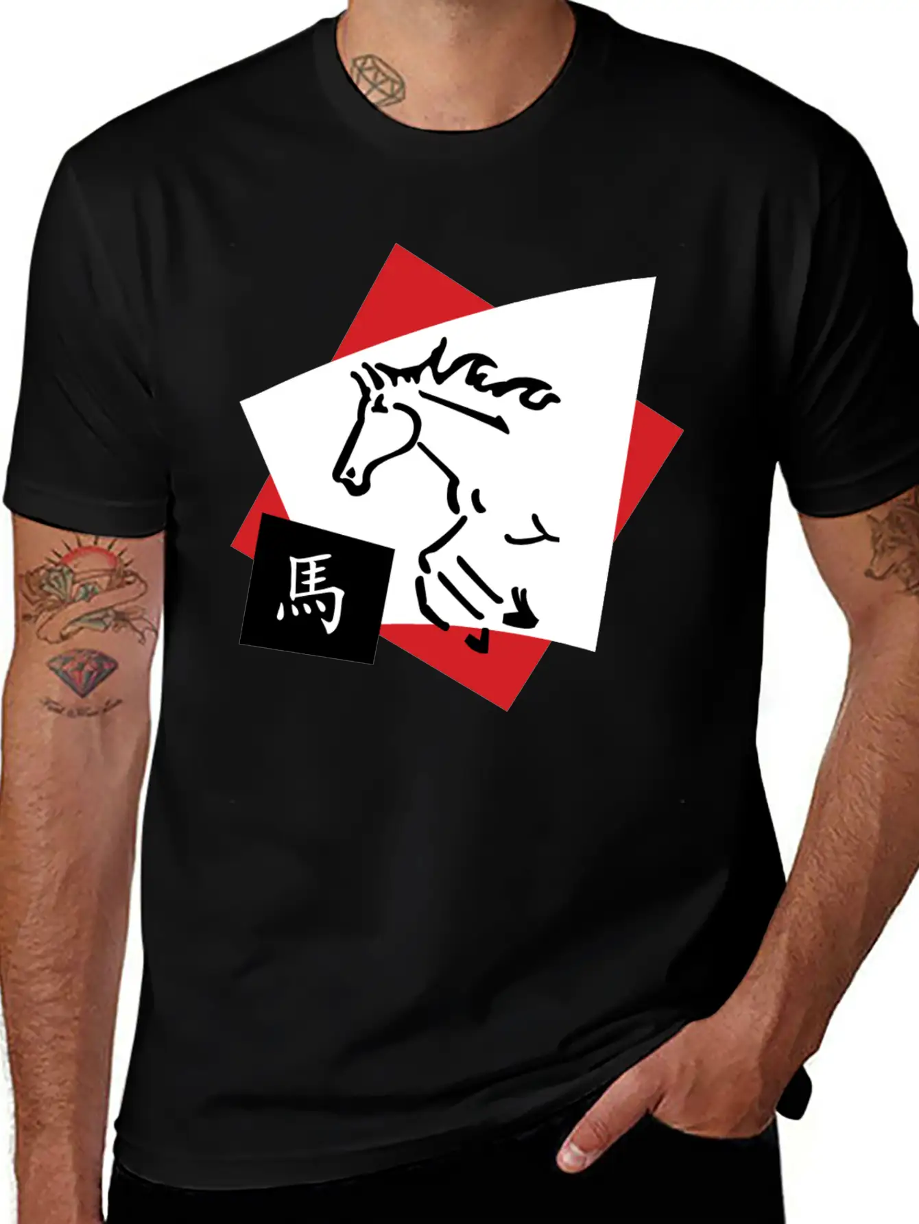 Year Of The Horse Unisex Casual T-Shirt ��� Clean Design For Daily Comfort